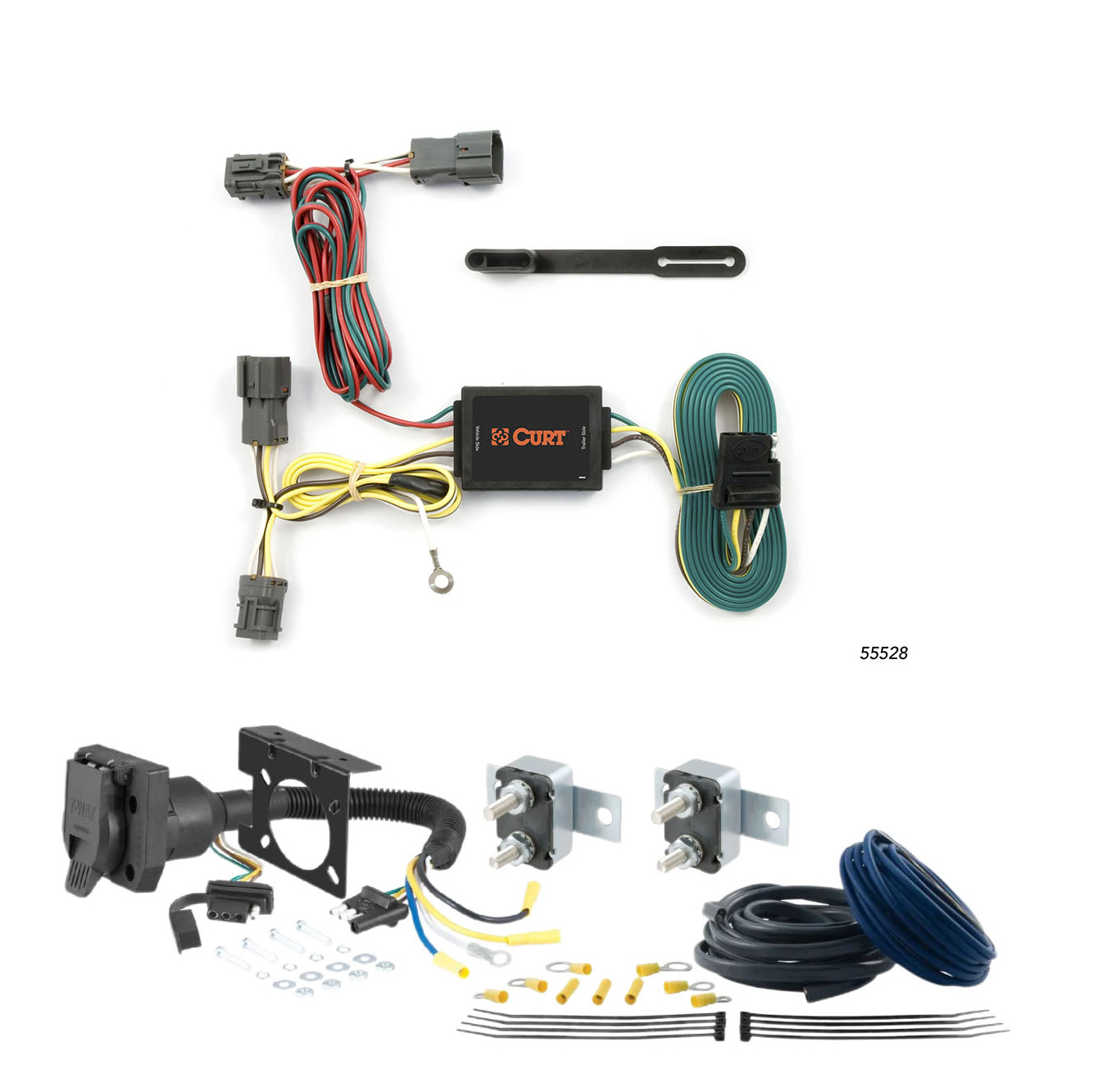 00 - 02 Toyota Echo Excluding Canadian models CURT Trailer Brake Controller 7-Way Upgrade Kit  7WK2386 thumbnail 0