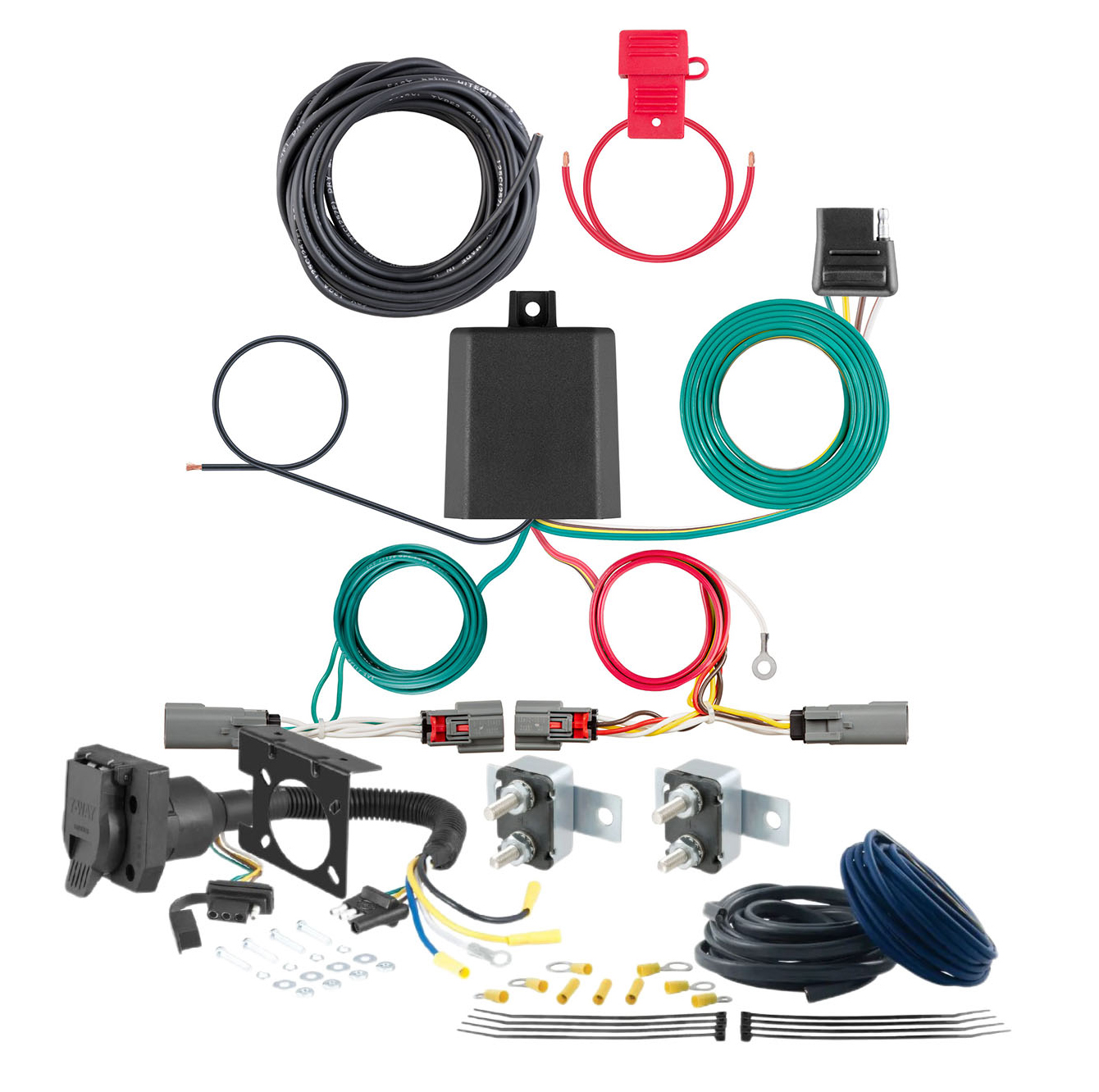 21 - 23 Ford F-150 With factory receiver CURT Trailer Brake Controller 7-Way Upgrade Kit  7WK852 thumbnail 0