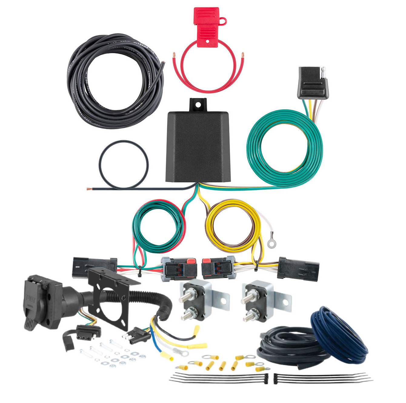 09 - 19 Ford Flex With dual exhaust CURT Trailer Brake Controller 7-Way Upgrade Kit  7WK933 thumbnail 0