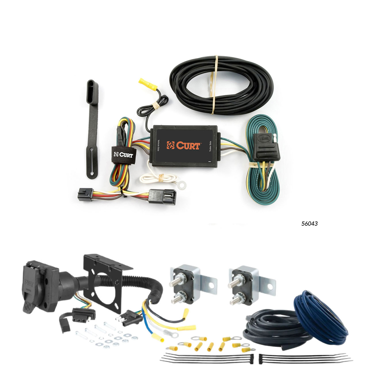 08 - 19 Toyota Highlander CURT Trailer Brake Controller 7-Way Upgrade Kit  7WK2394 thumbnail 0