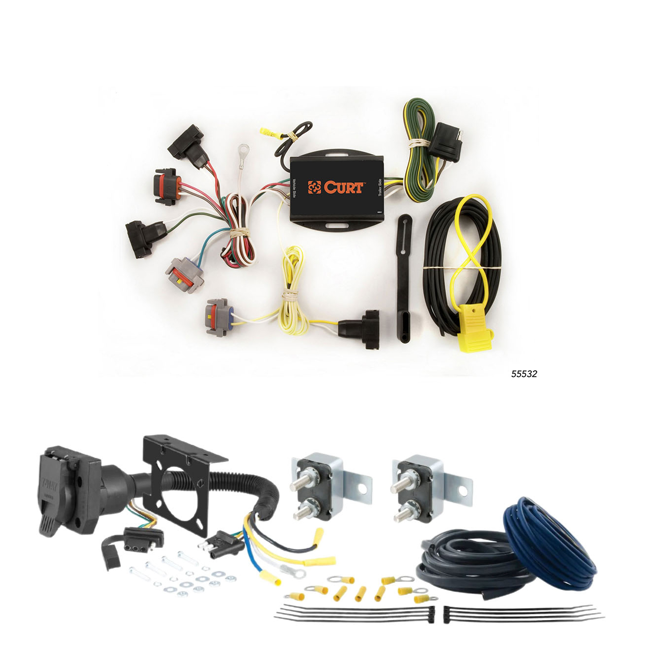 04 - 08 Chrysler Pacifica Excluding hybrid CURT Trailer Brake Controller 7-Way Upgrade Kit  7WK642 thumbnail 0