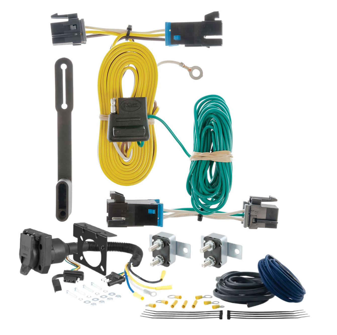 04 - 07 Chrysler Town & Country With Stow 'n Go CURT Trailer Brake Controller 7-Way Upgrade Kit  7WK650 thumbnail 0