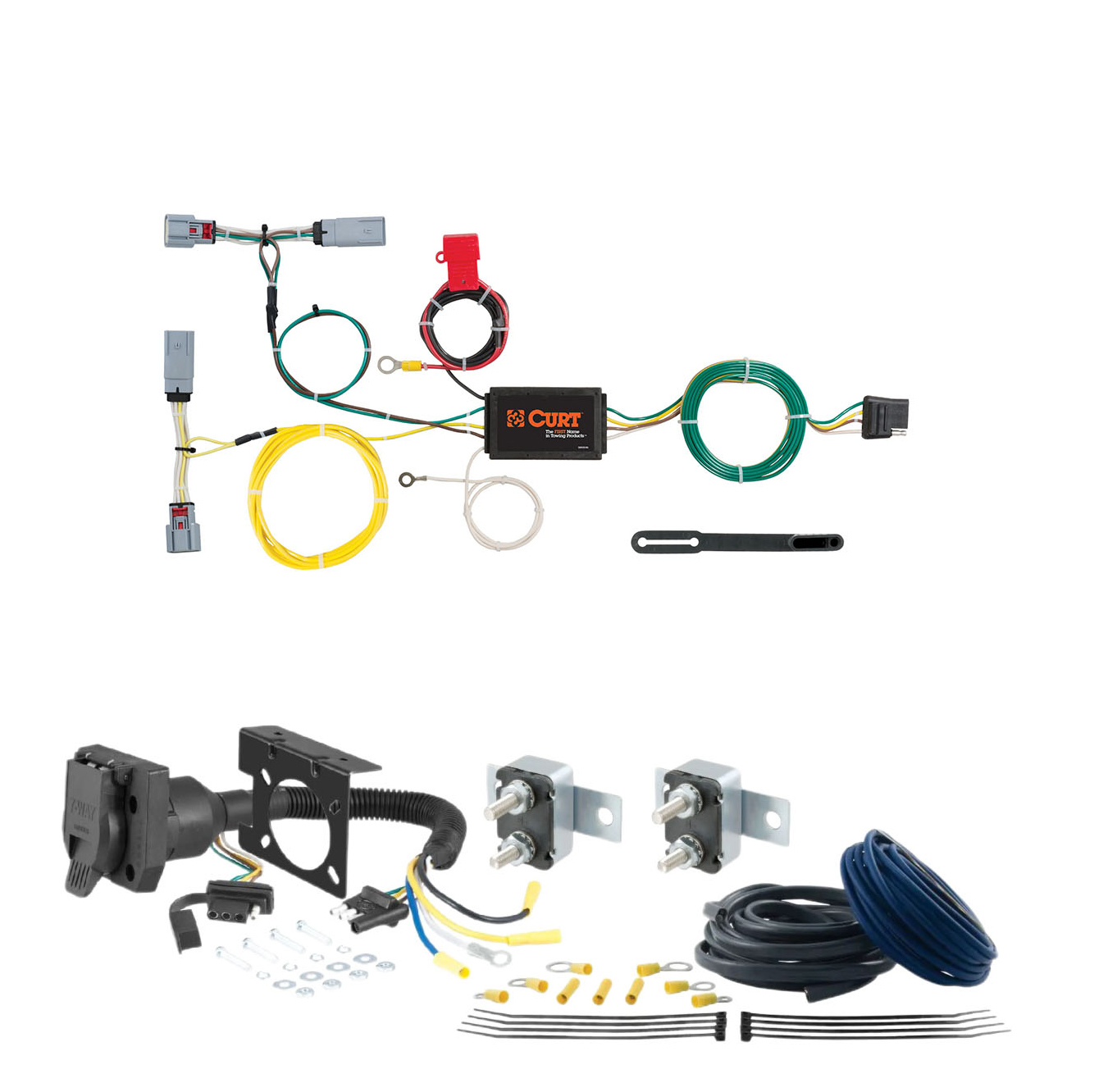 15 - 23 Dodge Charger Excluding GT and Hellcat CURT Trailer Brake Controller 7-Way Upgrade Kit  7WK677 thumbnail 0