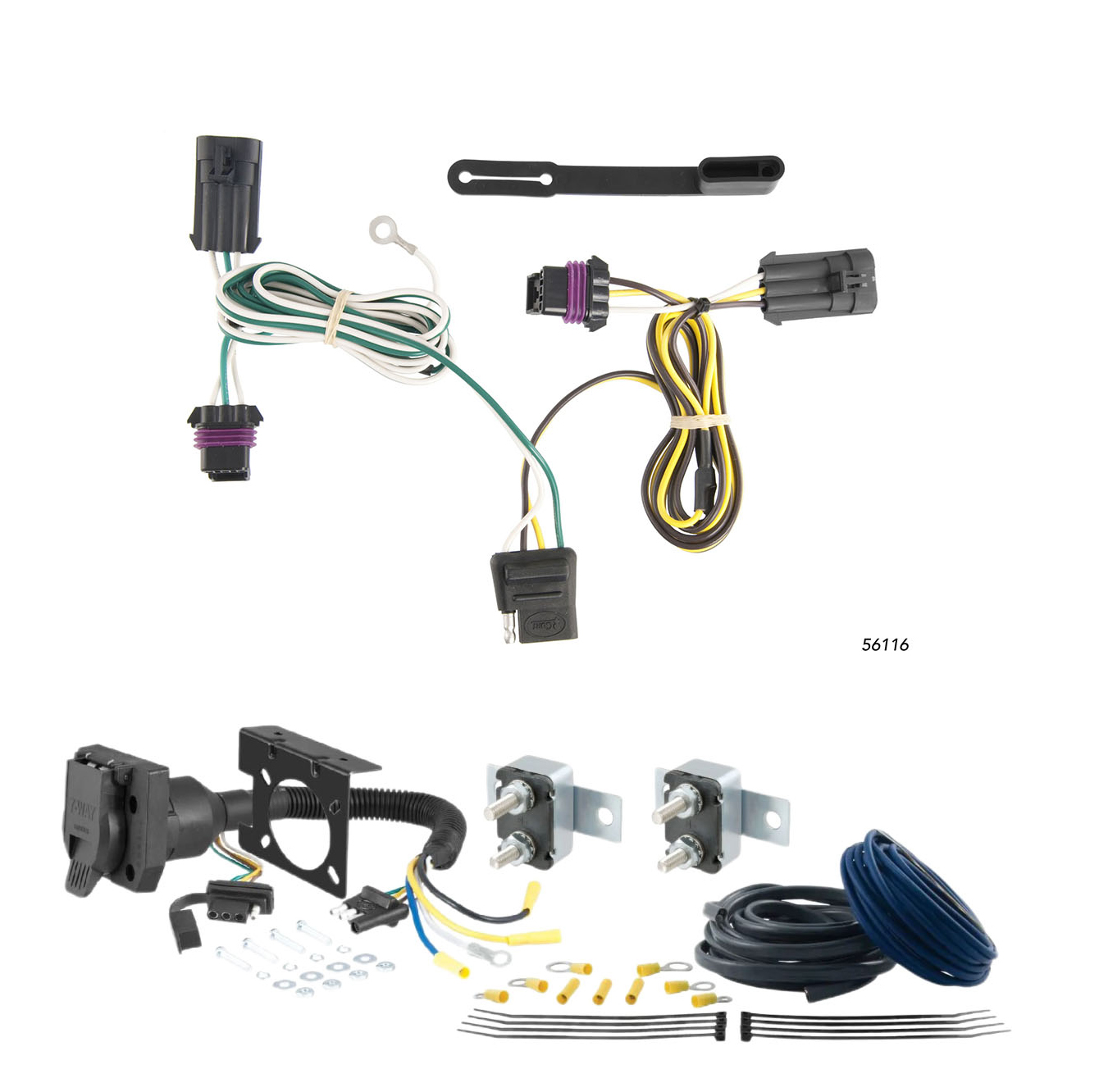 11 - 13 Ford Fiesta Sedan CURT Trailer Brake Controller 7-Way Upgrade Kit  7WK930 thumbnail 0