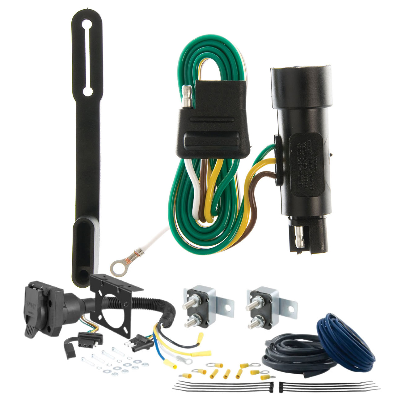02 - 04 Ford F-350 Super Duty Excluding cab & chassis CURT Trailer Brake Controller 7-Way Upgrade Kit  7WK900 thumbnail 0