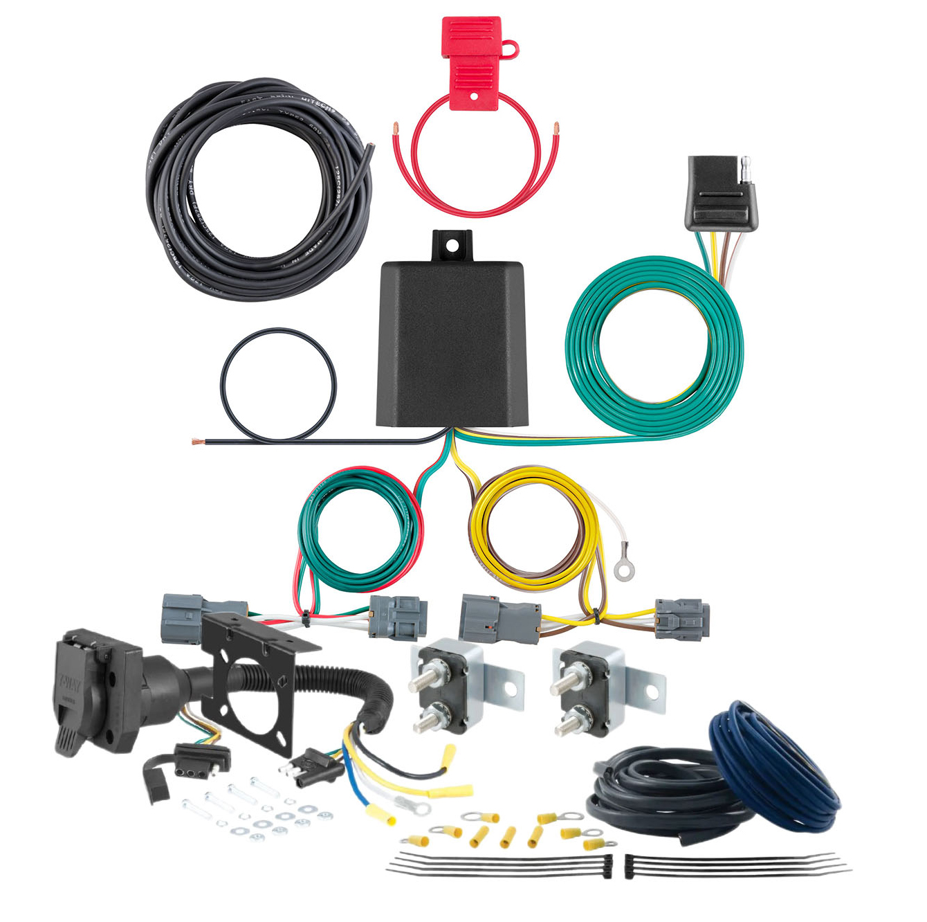 07 - 12 Hyundai Santa Fe CURT Trailer Brake Controller 7-Way Upgrade Kit  7WK1439 thumbnail 0