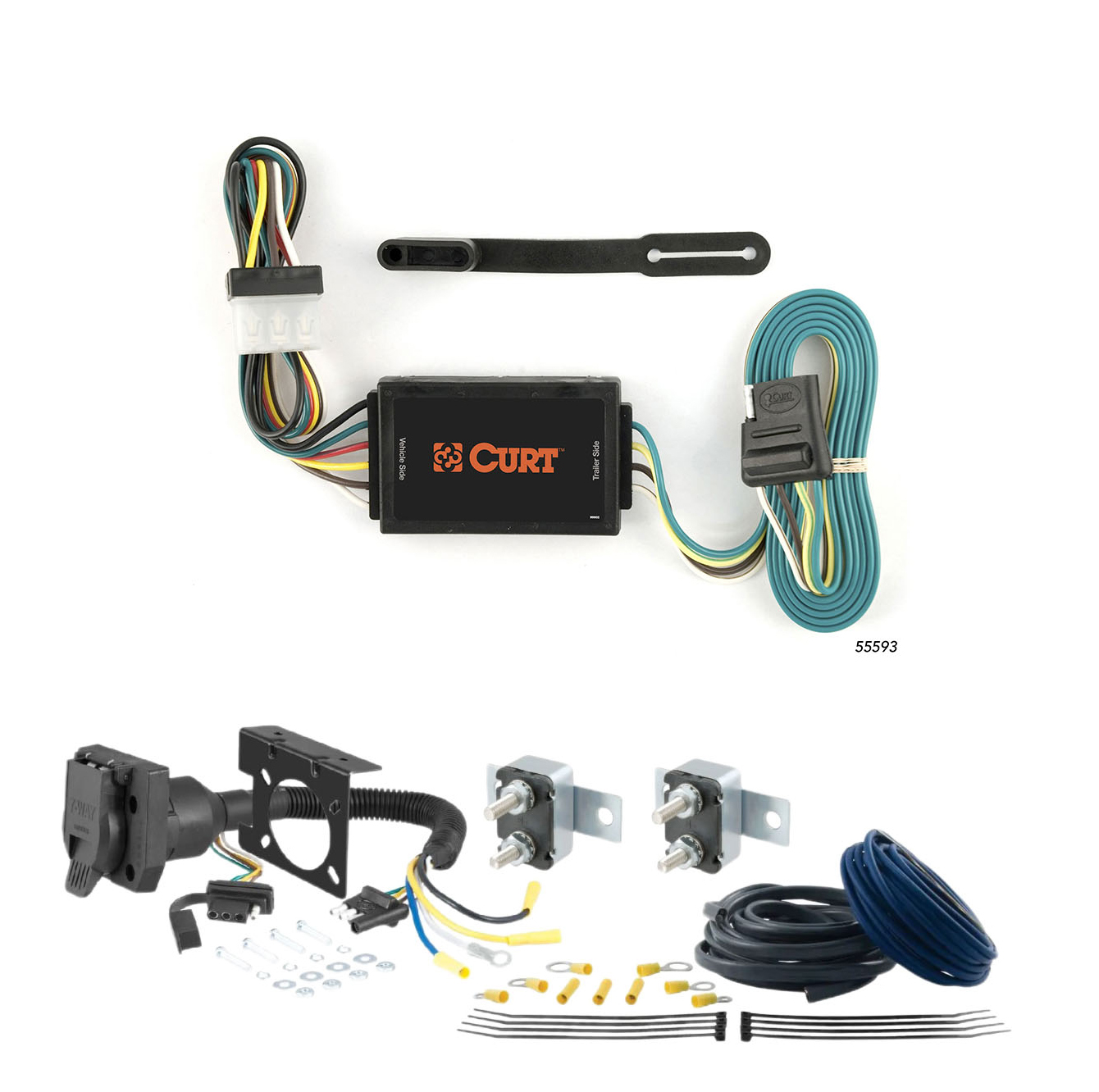 05 - 07 Ford Five Hundred CURT Trailer Brake Controller 7-Way Upgrade Kit  7WK931 thumbnail 0