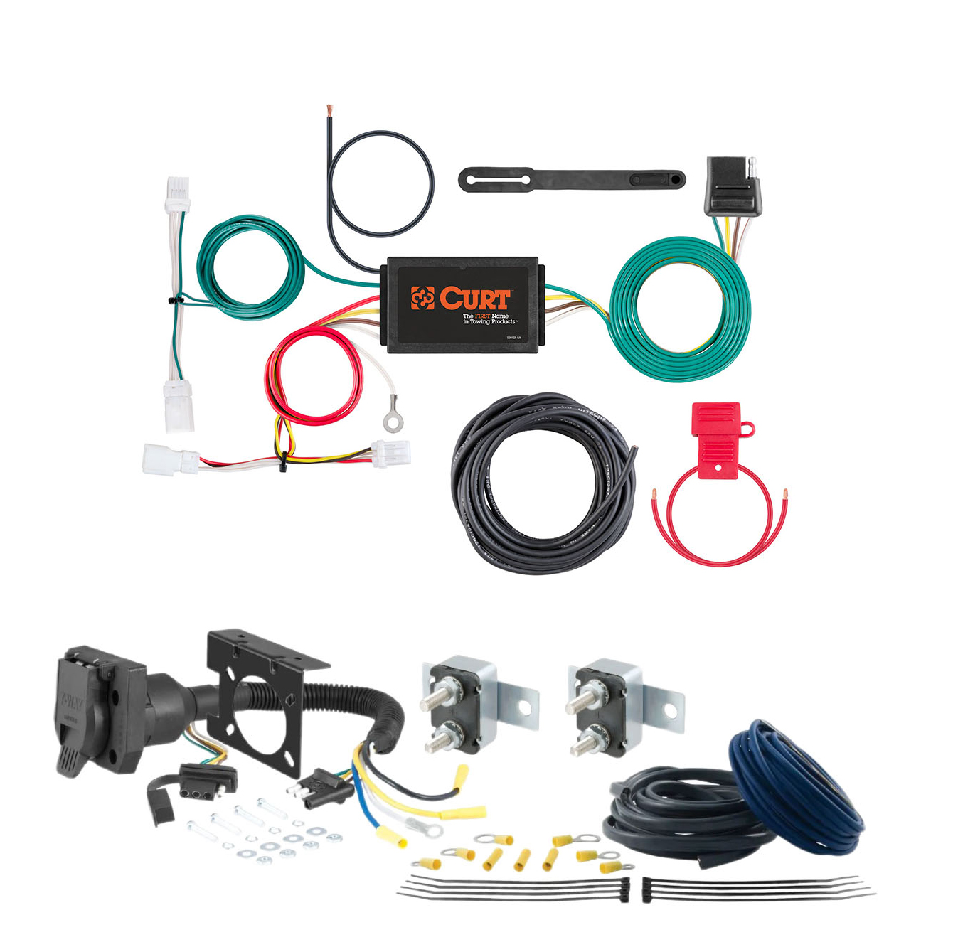 18 - 18 GMC Terrain Excluding diesel CURT Trailer Brake Controller 7-Way Upgrade Kit  7WK1303 thumbnail 0