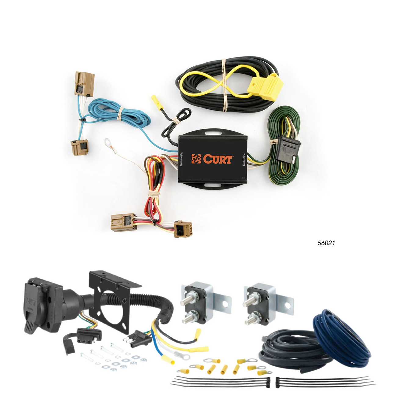 04 - 14 Ford E-250 CURT Trailer Brake Controller 7-Way Upgrade Kit  7WK802 thumbnail 0
