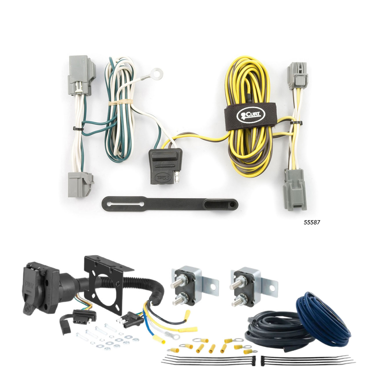 06 - 14 HONDA Ridgeline CURT Trailer Brake Controller 7-Way Upgrade Kit  7WK1391 thumbnail 0