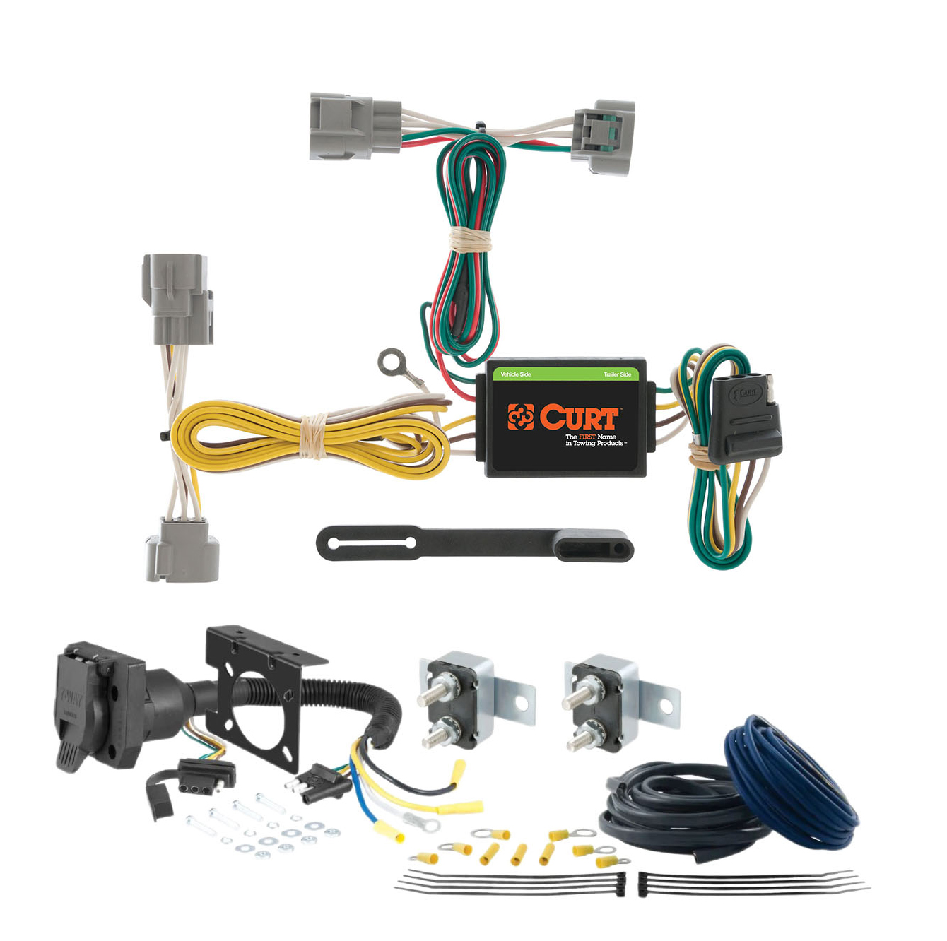 04 - 12 Chevrolet Colorado CURT Trailer Brake Controller 7-Way Upgrade Kit  7WK326 thumbnail 0