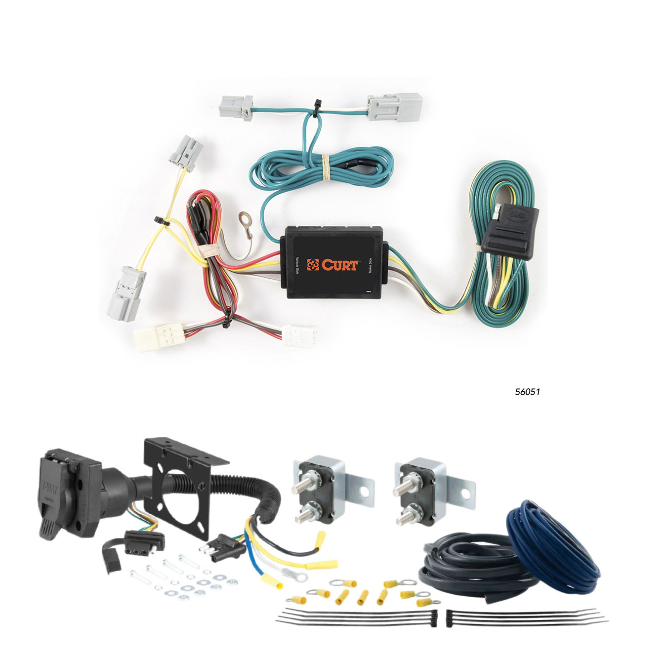 06 - 07 HONDA Accord Trunk pan mount CURT Trailer Brake Controller 7-Way Upgrade Kit  7WK1319 thumbnail 0