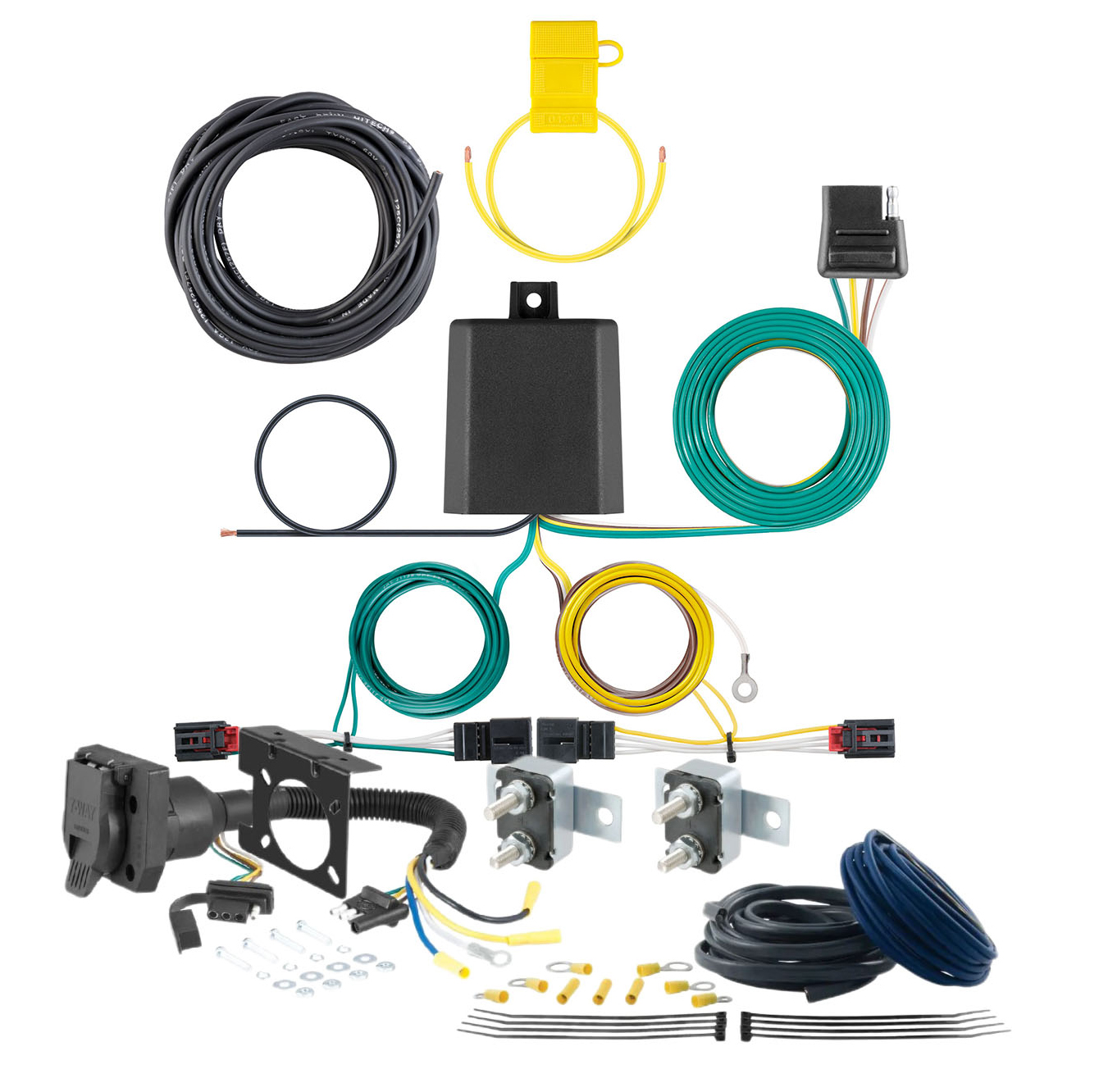 17 - 20 Chevrolet Sonic Hatchback CURT Trailer Brake Controller 7-Way Upgrade Kit  7WK581 thumbnail 0