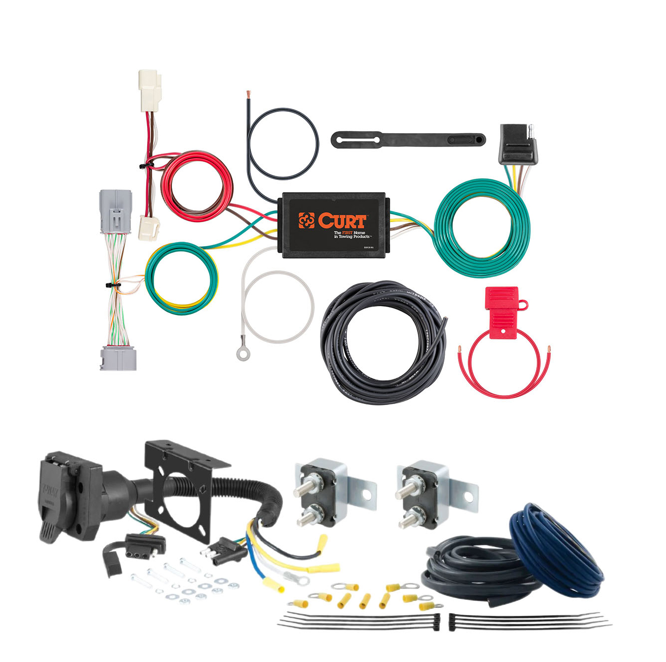 17 - 25 HONDA CR-V Excluding hybrid and Touring with kick sensor CURT Trailer Brake Controller 7-Way Upgrade Kit  7WK1349 thumbnail 0