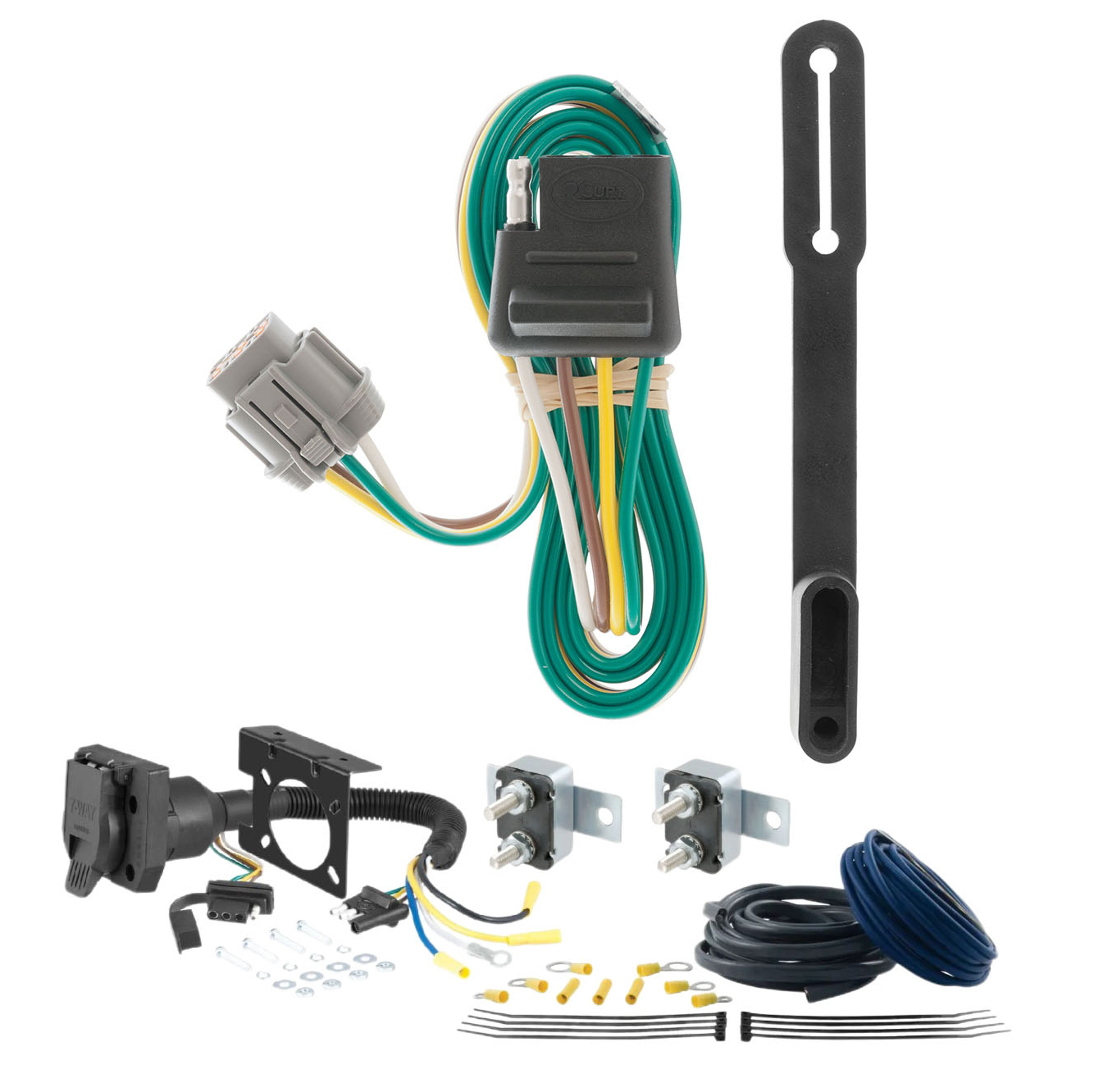 05 - 10 Chevrolet Cobalt Sedan, excluding SS CURT Trailer Brake Controller 7-Way Upgrade Kit  7WK322 thumbnail 0