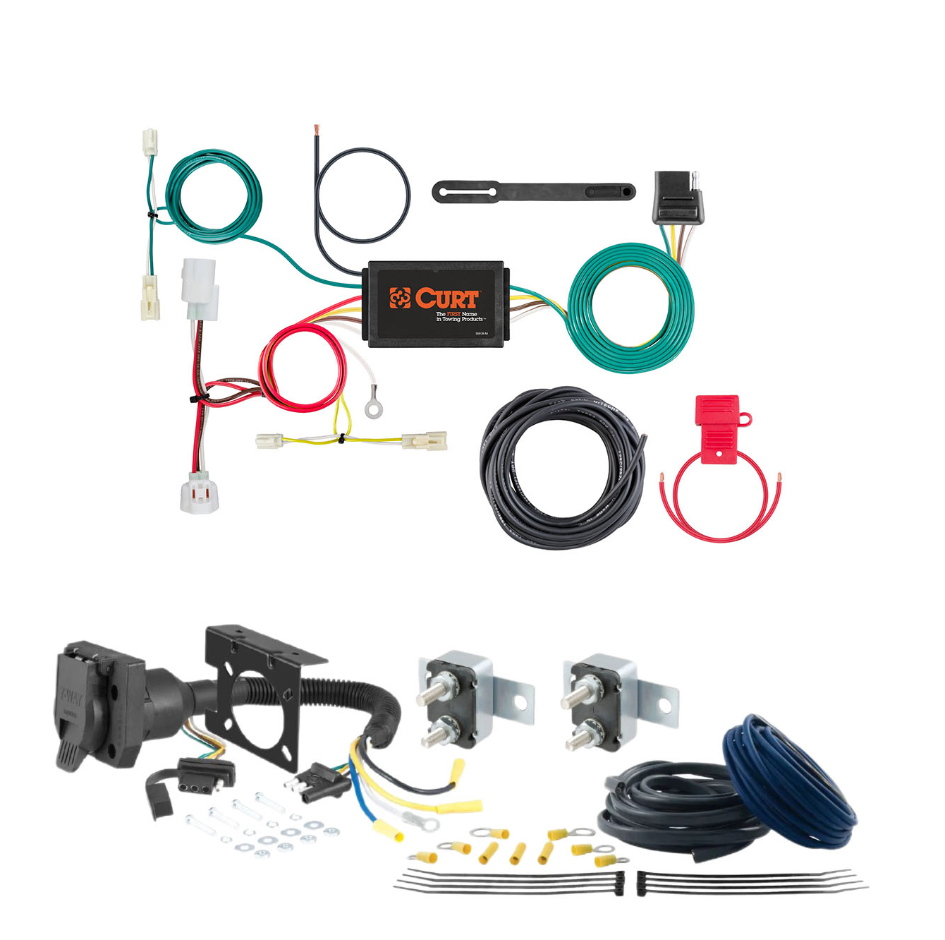 15 - 18 Chevrolet City Express CURT Trailer Brake Controller 7-Way Upgrade Kit  7WK318 thumbnail 0