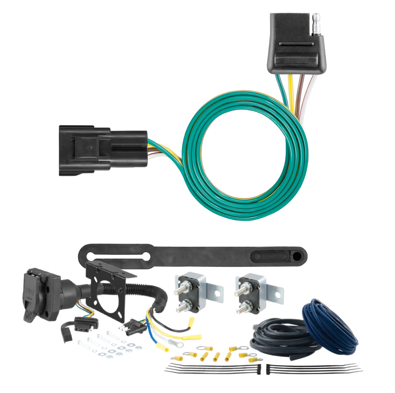 16 - 19 HONDA Civic Coupe, excluding center exhaust CURT Trailer Brake Controller 7-Way Upgrade Kit  7WK1331 thumbnail 0