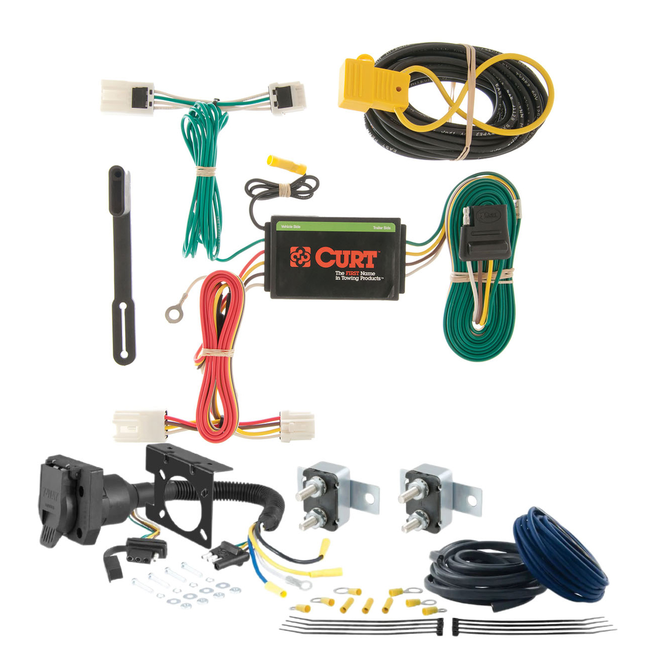 16 - 16 Hyundai Elantra Sedan CURT Trailer Brake Controller 7-Way Upgrade Kit  7WK1408 thumbnail 0