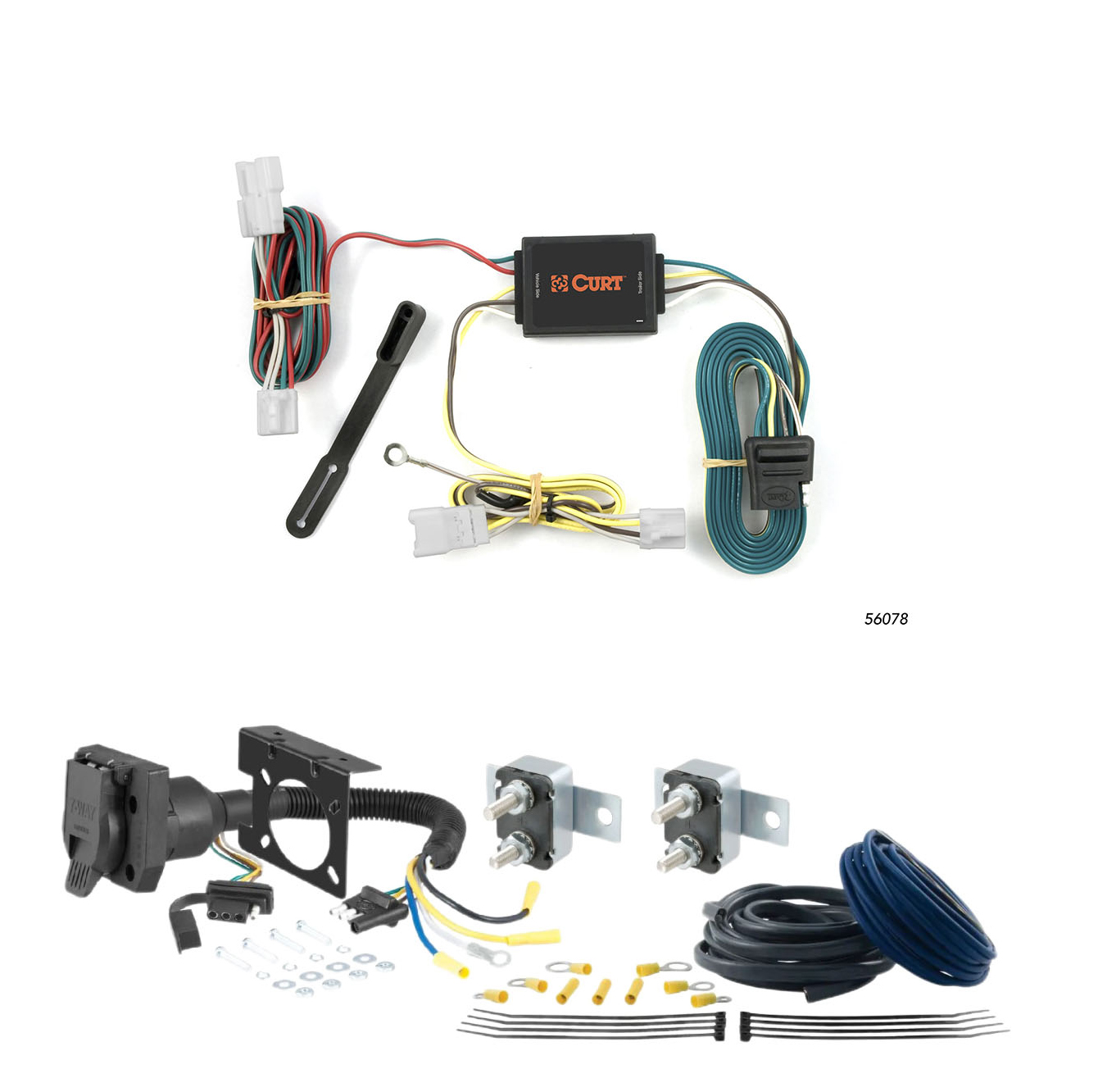 06 - 09 Chevrolet Uplander CURT Trailer Brake Controller 7-Way Upgrade Kit  7WK619 thumbnail 0