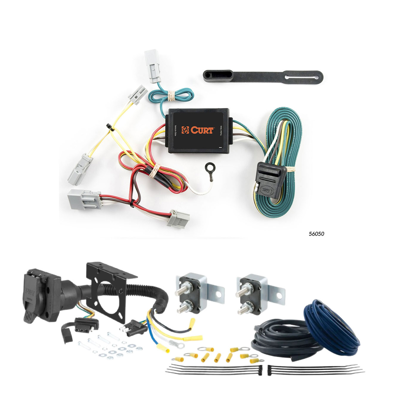 06 - 08 Hyundai Elantra Hatchback CURT Trailer Brake Controller 7-Way Upgrade Kit  7WK1403 thumbnail 0