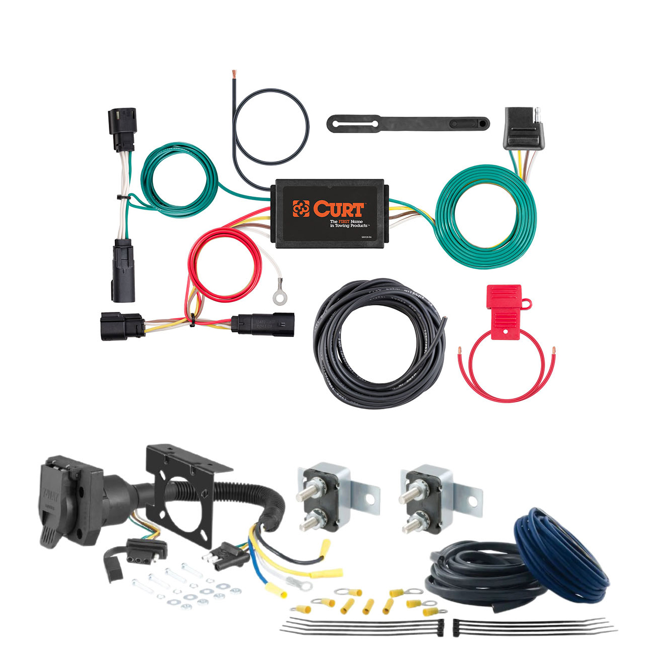 16 - 19 Chevrolet Cruze Sedan, diesel CURT Trailer Brake Controller 7-Way Upgrade Kit  7WK331 thumbnail 0