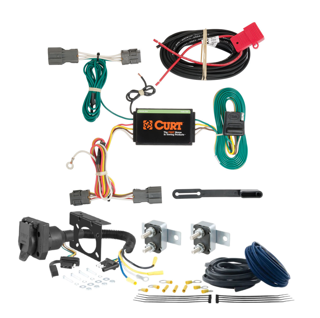 13 - 17 Chevrolet Traverse CURT Trailer Brake Controller 7-Way Upgrade Kit  7WK611 thumbnail 0