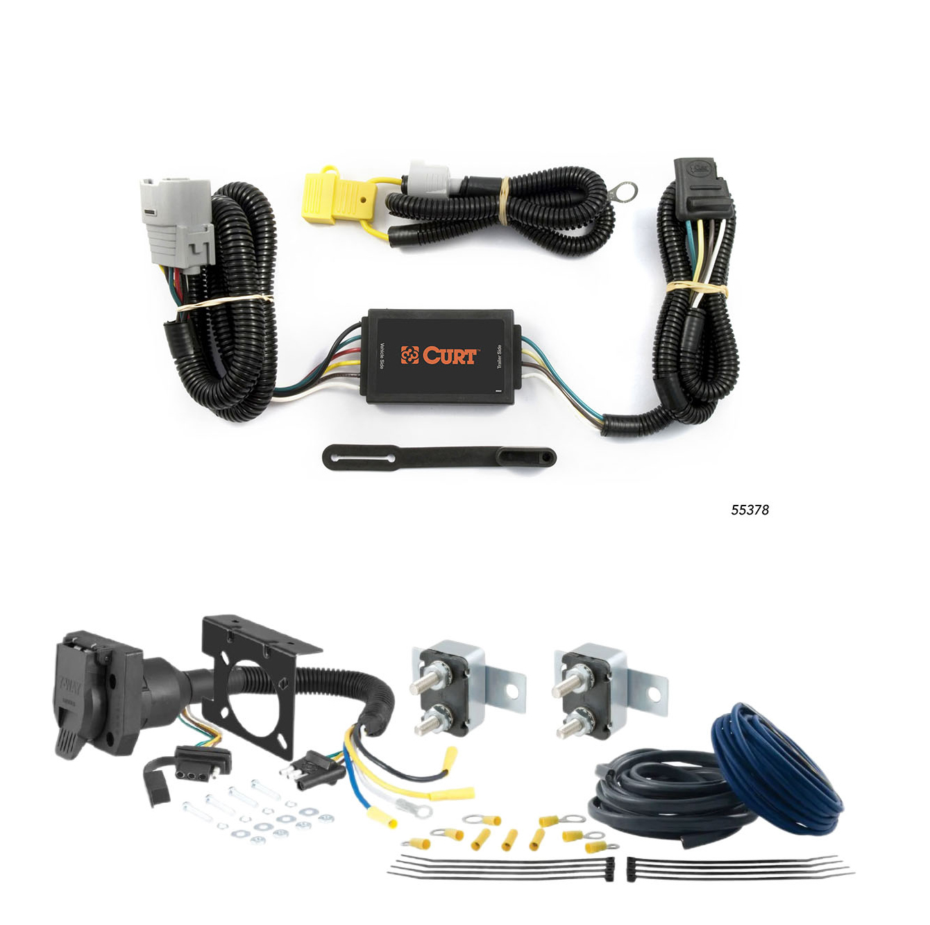 00 - 02 Chevrolet Express 2500 CURT Trailer Brake Controller 7-Way Upgrade Kit  7WK350 thumbnail 0