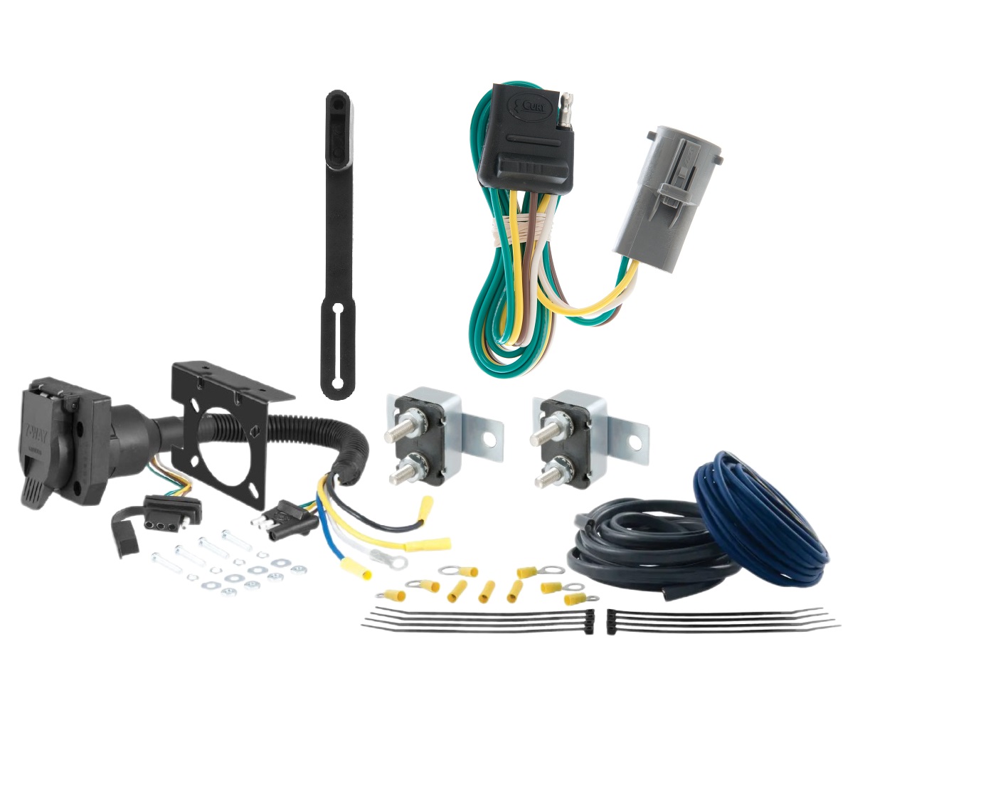 96 - 03 Chevrolet Express 1500 CURT Trailer Brake Controller 7-Way Upgrade Kit  7WK348 thumbnail 0