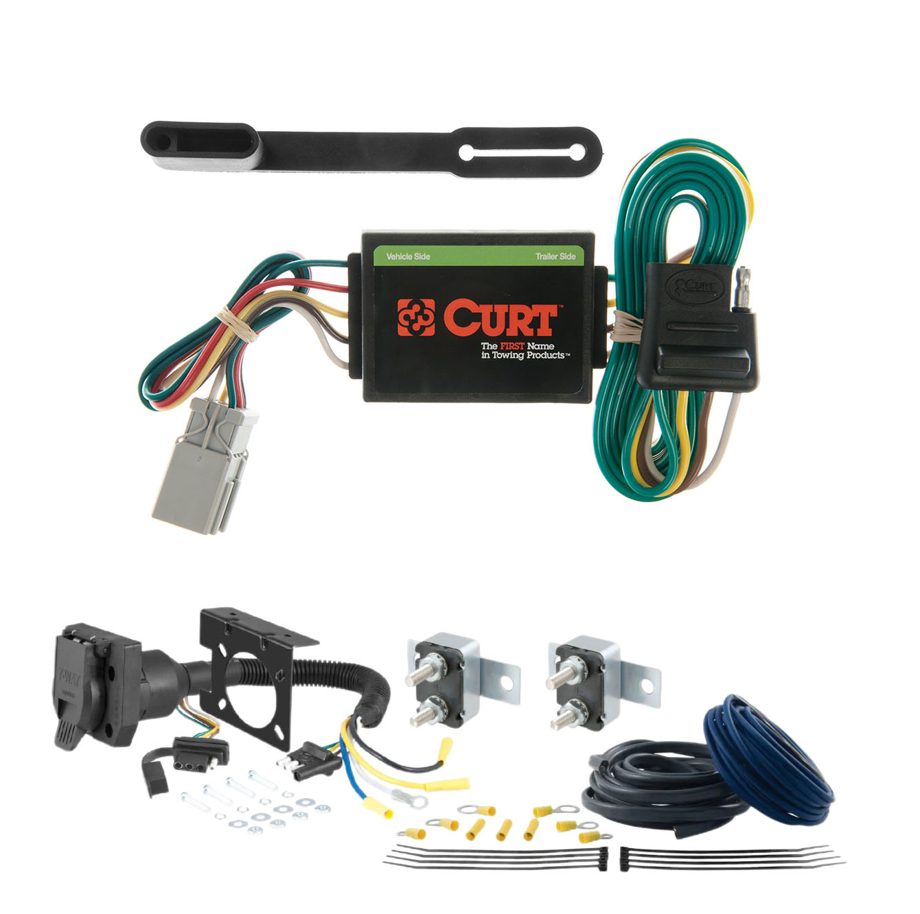 96 - 99 Chevrolet Express 3500 Excluding cutaway models CURT Trailer Brake Controller 7-Way Upgrade Kit  7WK355 thumbnail 0