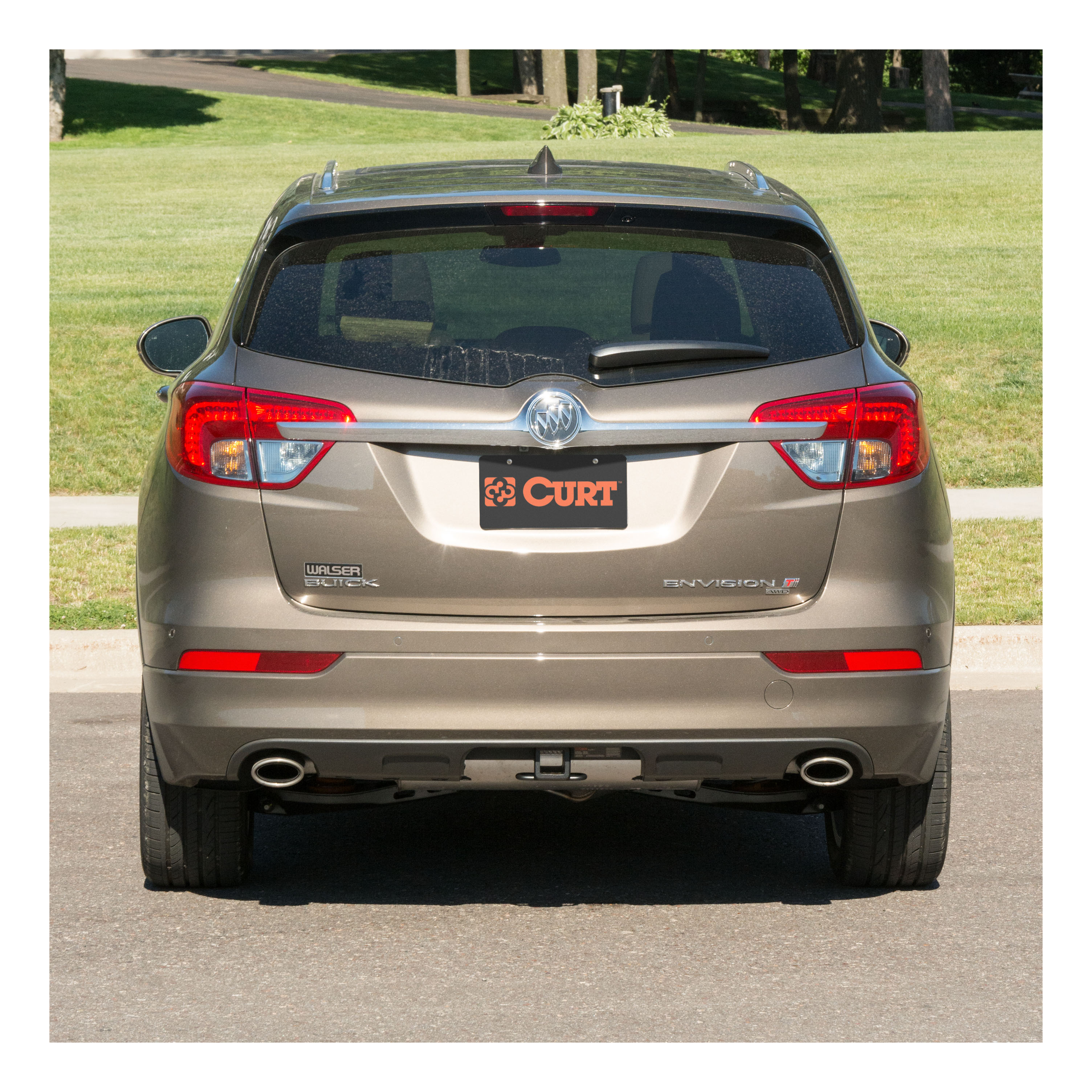 16 - 18 Buick Envision 2in. CURT Trailer Hitch + Ball Mount + Cover + Lock Kit HWA194 thumbnail 7