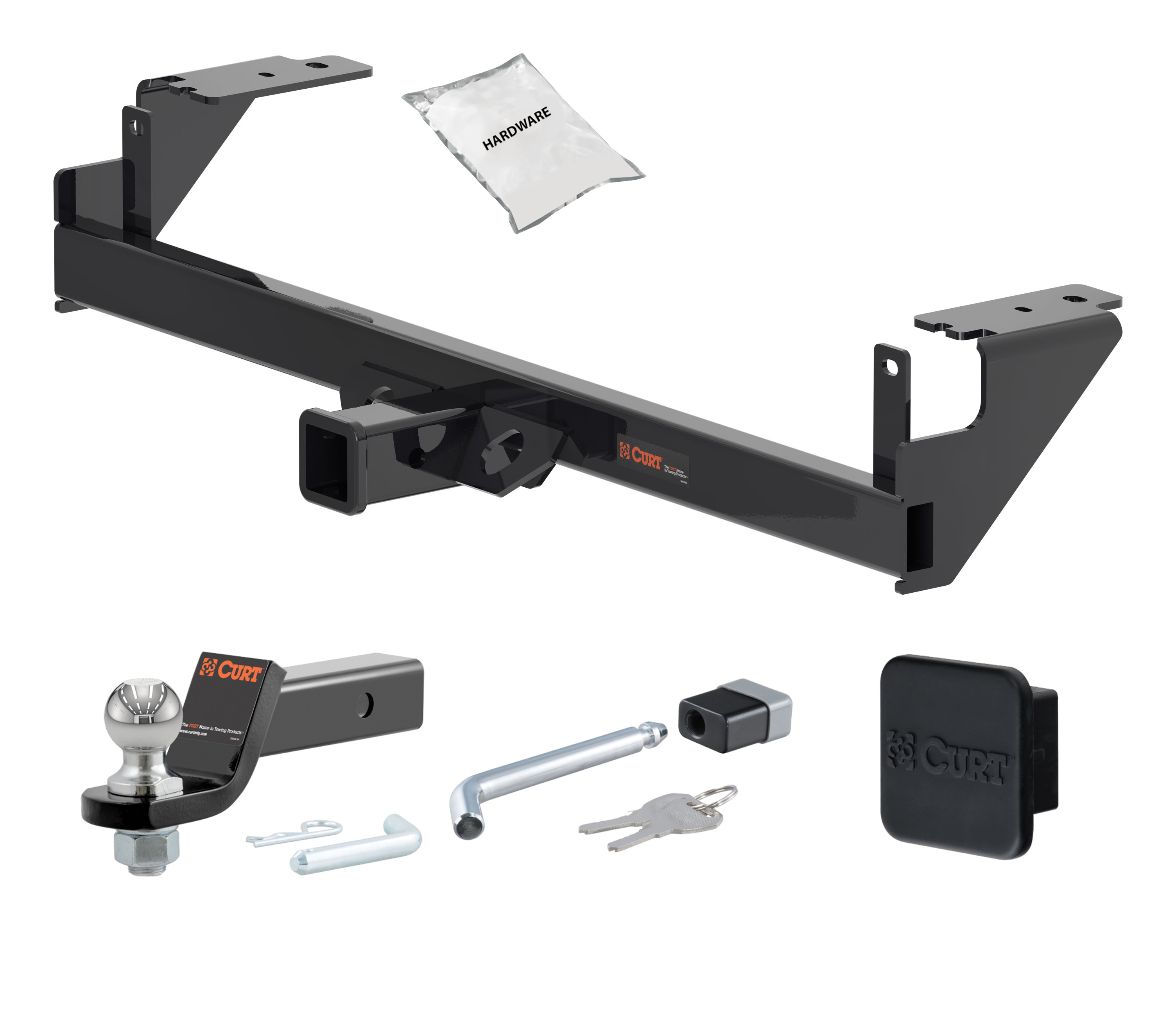 21 - 24 Mercedes-Benz GLA250 2in. CURT Trailer Hitch + Ball Mount + Cover + Lock Kit HWA1884 thumbnail 0