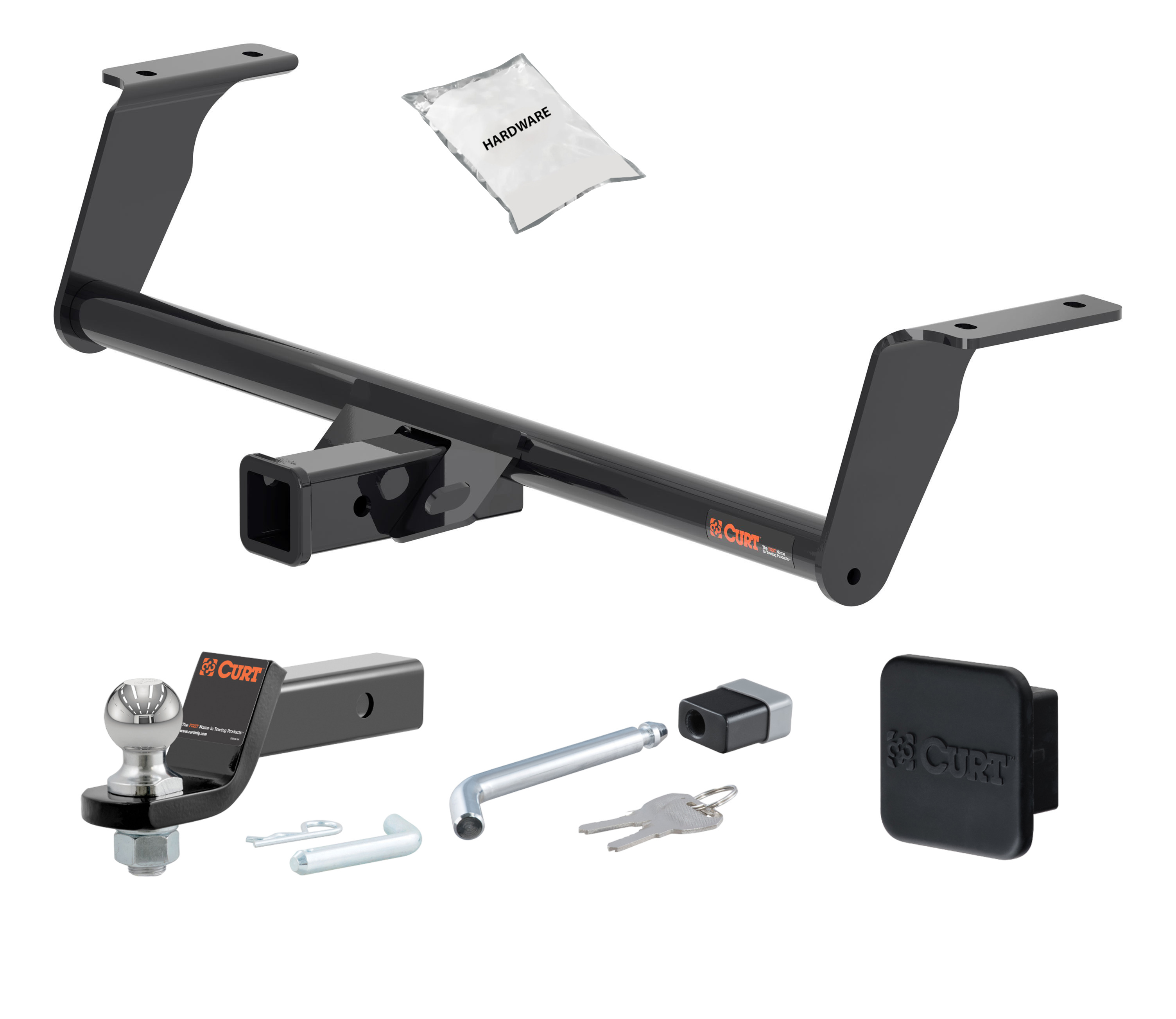 21 - 23 Buick Envision 2in. CURT Trailer Hitch + Ball Mount + Cover + Lock Kit HWA191 thumbnail 0