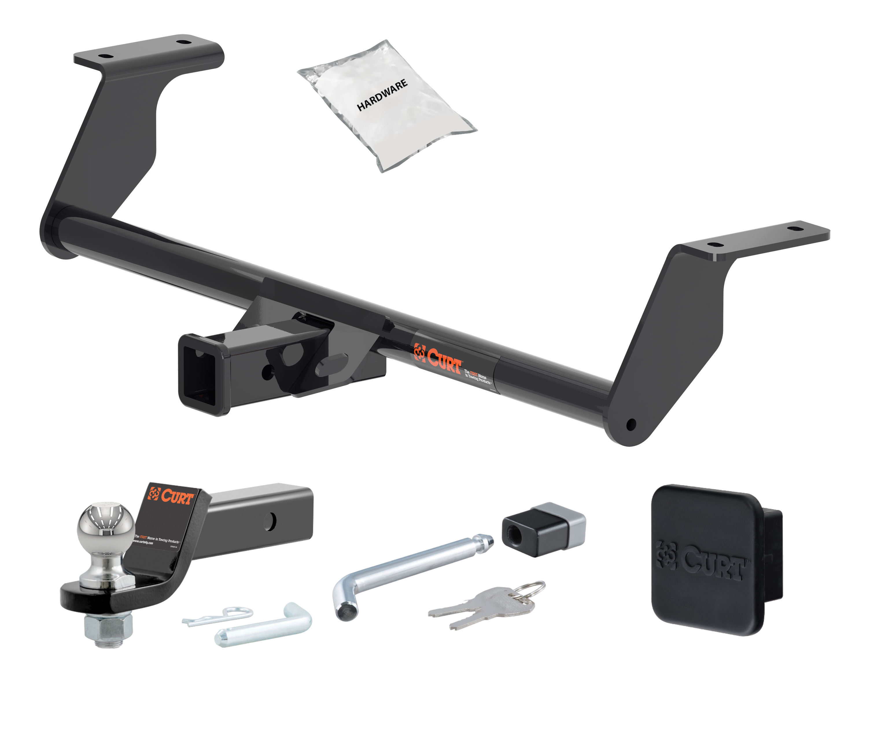 21 - 22 Buick Envision 2in. CURT Trailer Hitch + Ball Mount + Cover + Lock Kit HWA192 thumbnail 0