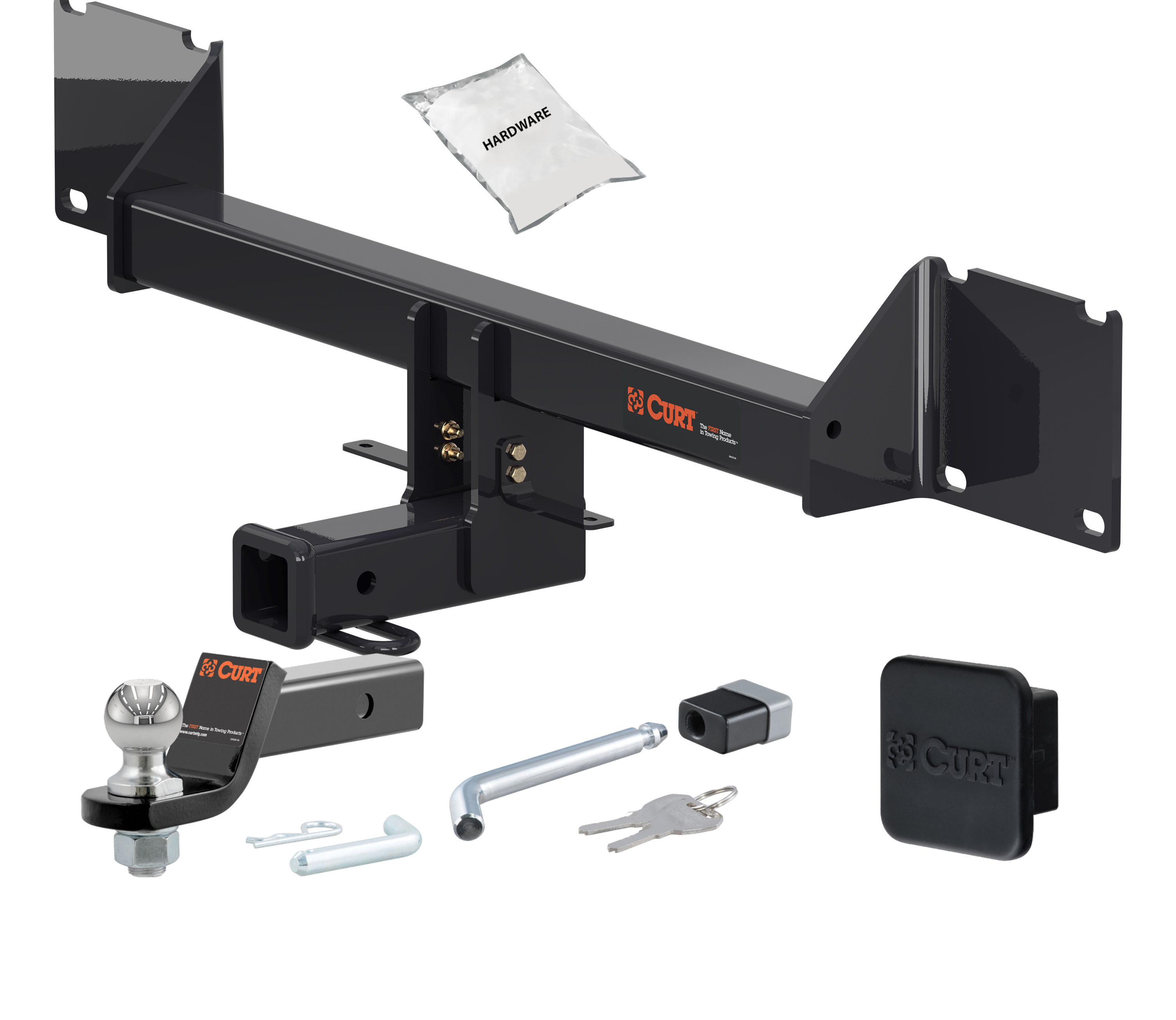 17 - 19 Mercedes-Benz GLE43 AMG 2in. CURT Trailer Hitch + Ball Mount + Cover + Lock Kit HWA1892 thumbnail 0