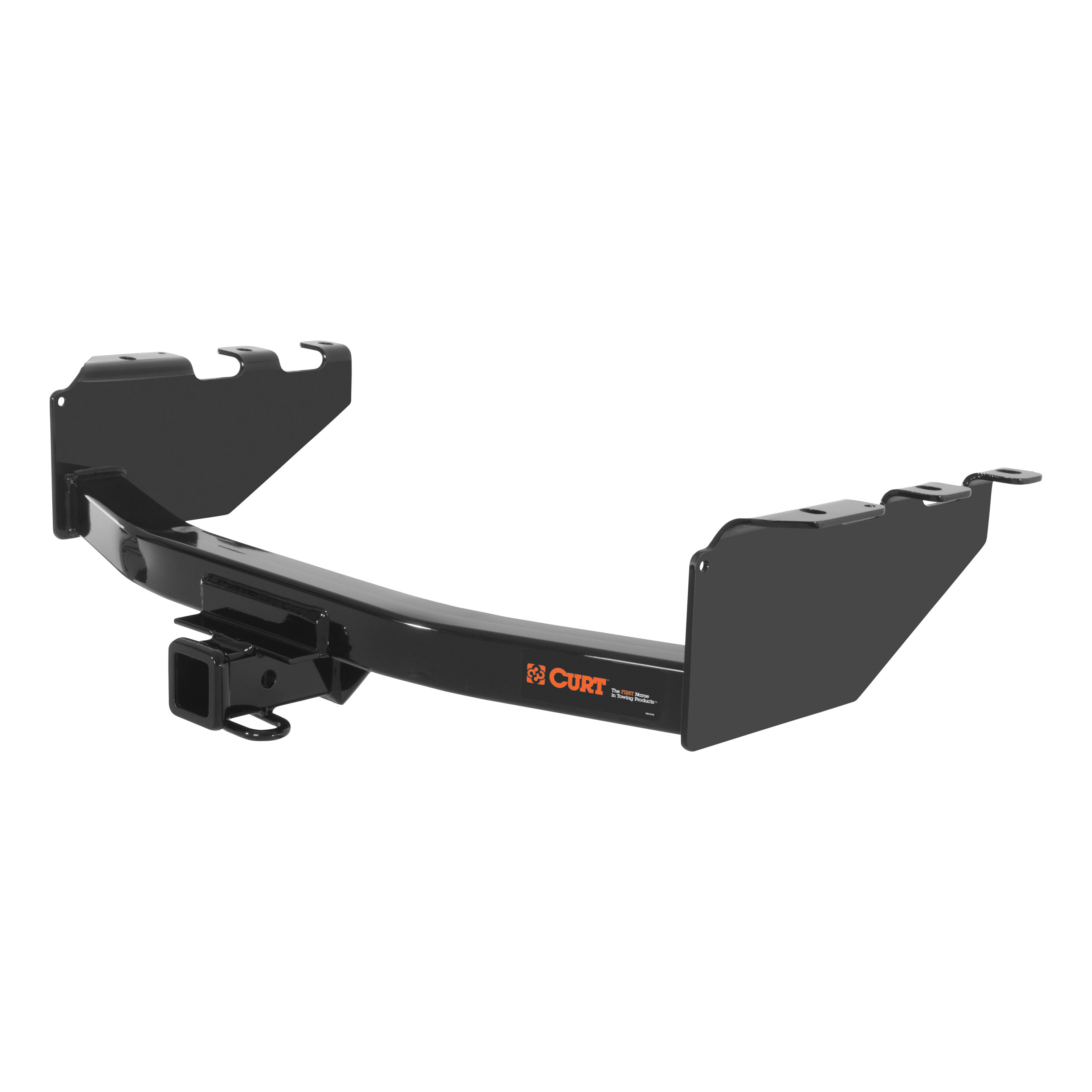 07 - 18 Chevrolet Silverado 1500 Excluding roll pan bumper, Tommy Gate lift or 10" drop bumper 2in. CURT Trailer Hitch + Ball Mount + Cover + Lock Kit HWA419 thumbnail 1