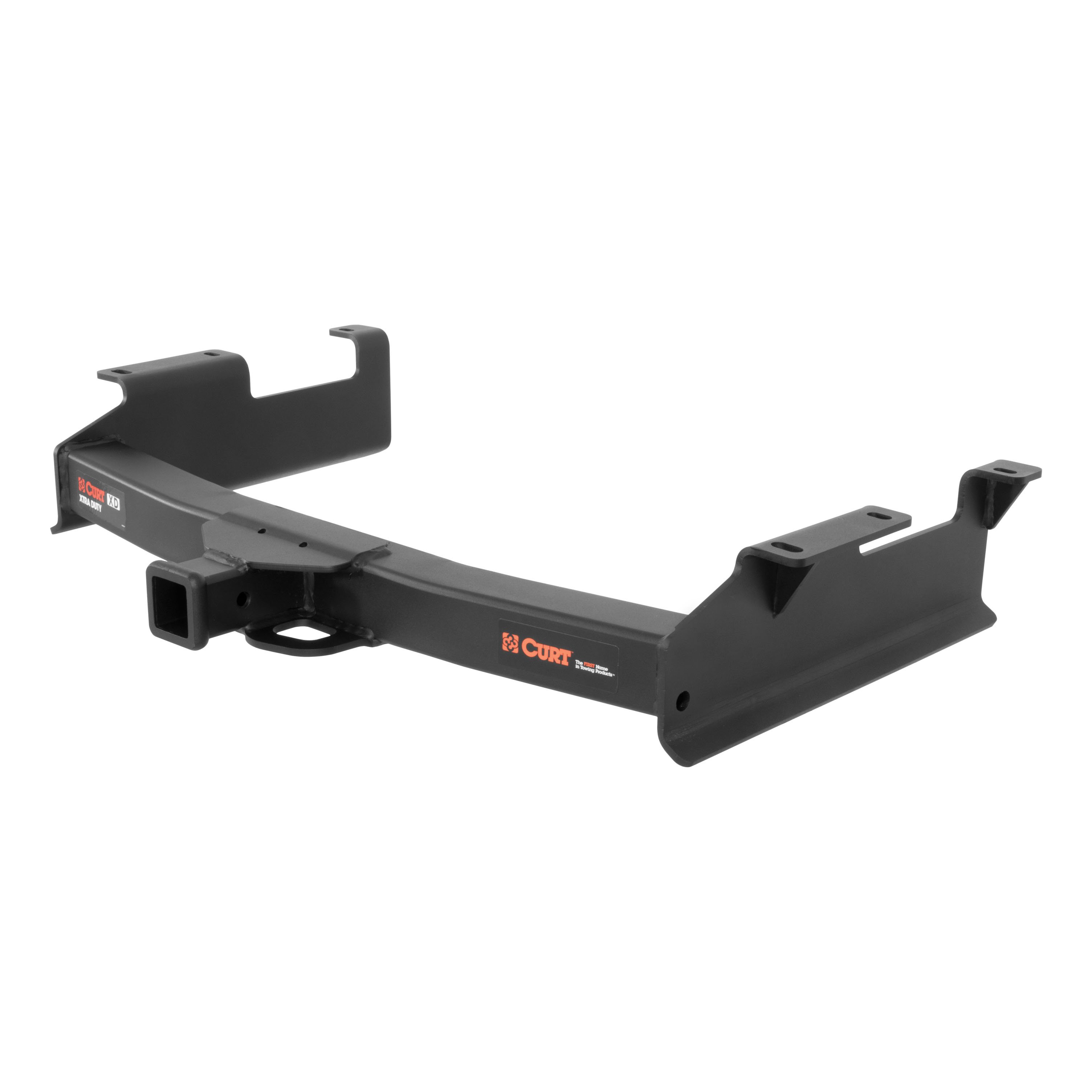 01 - 10 Chevrolet Silverado 2500 HD 8' bed, factory replacement hitch 2in. CURT Trailer Hitch + Ball Mount + Cover + Lock Kit HWA496 thumbnail 1