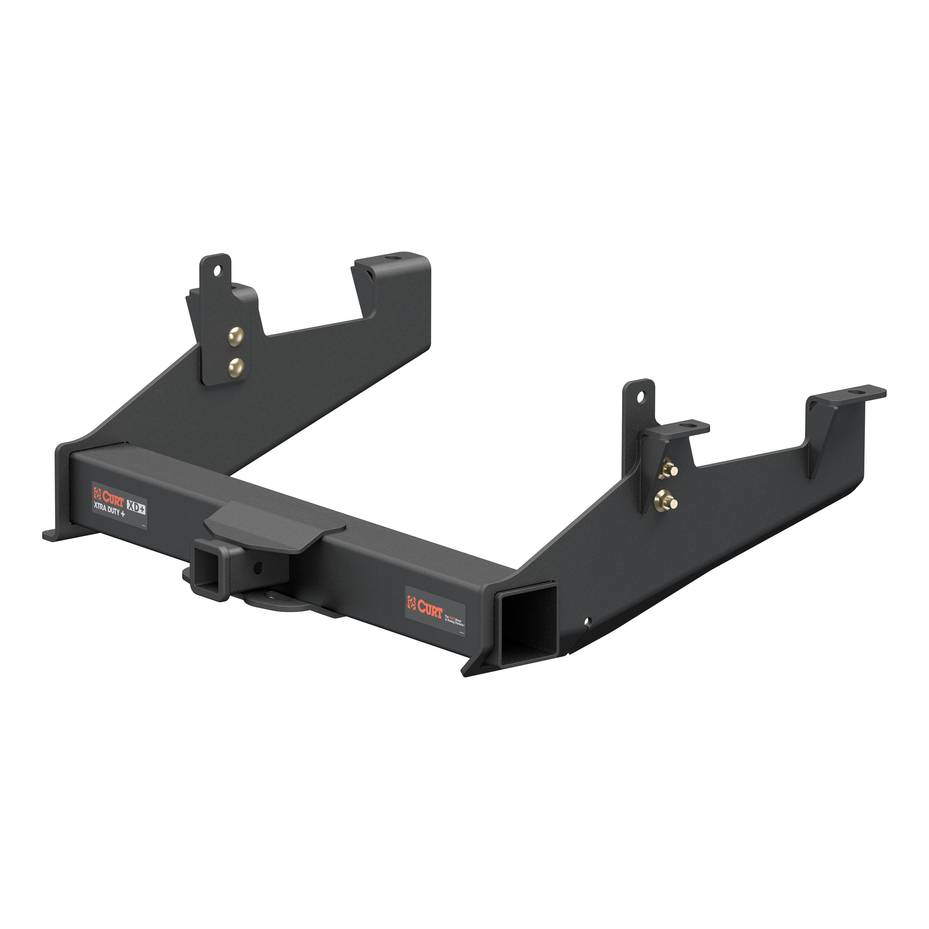 20 - 24 Chevrolet Silverado 2500 HD 6' bed, excluding factory receiver, Tommy Gate lift or cab & chassis 2in. CURT Trailer Hitch + Ball Mount + Cover + Lock Kit HWA463 thumbnail 1