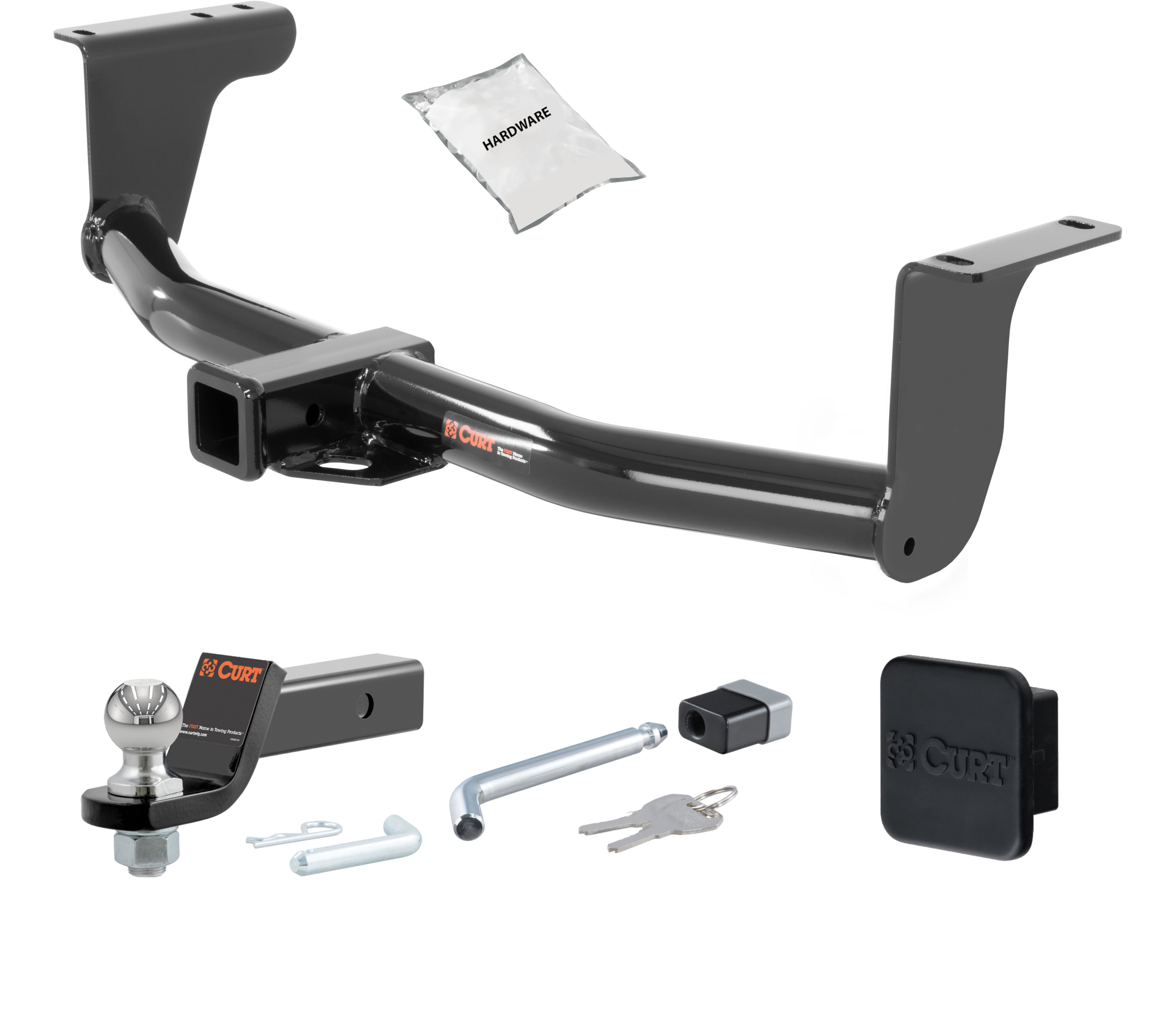 15 - 24 Nissan Murano 2in. CURT Trailer Hitch + Ball Mount + Cover + Lock Kit HWA2032 thumbnail 0