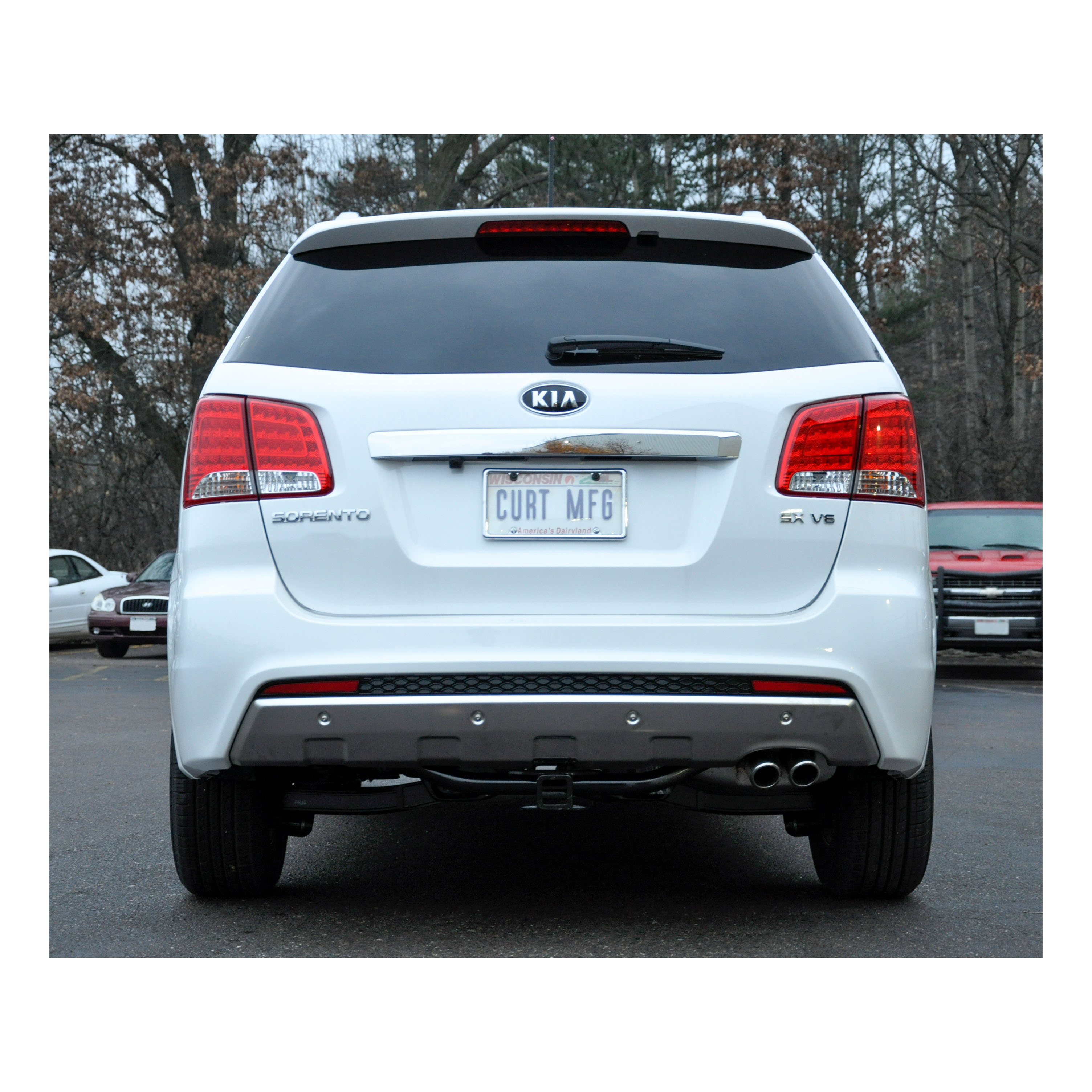 10 - 12 Hyundai Santa Fe 2in. CURT Trailer Hitch + Ball Mount + Cover + Lock Kit HWA1440 thumbnail 7