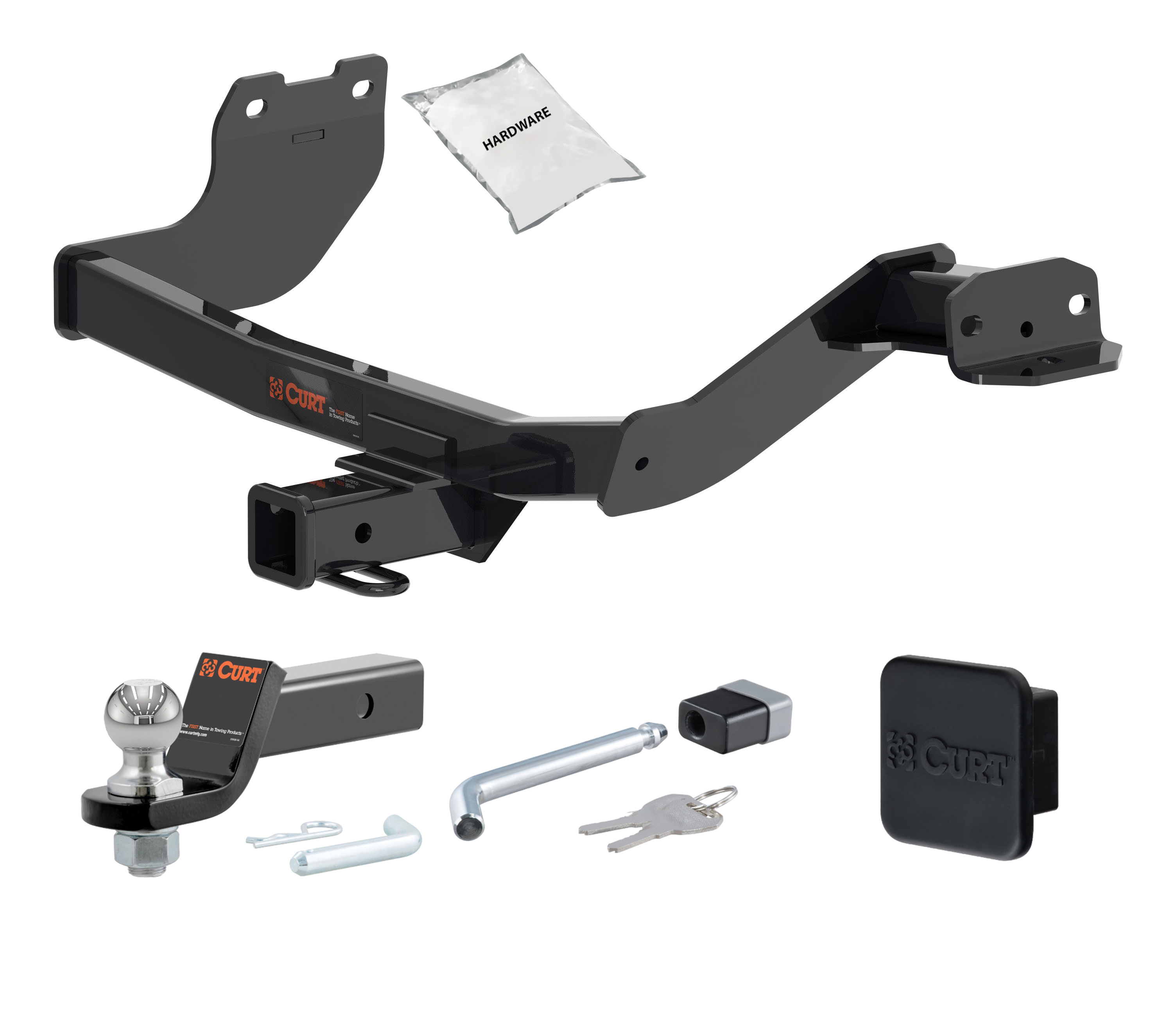 22 - 24 Hyundai Santa Cruz 2in. CURT Trailer Hitch + Ball Mount + Cover + Lock Kit HWA1434 thumbnail 0