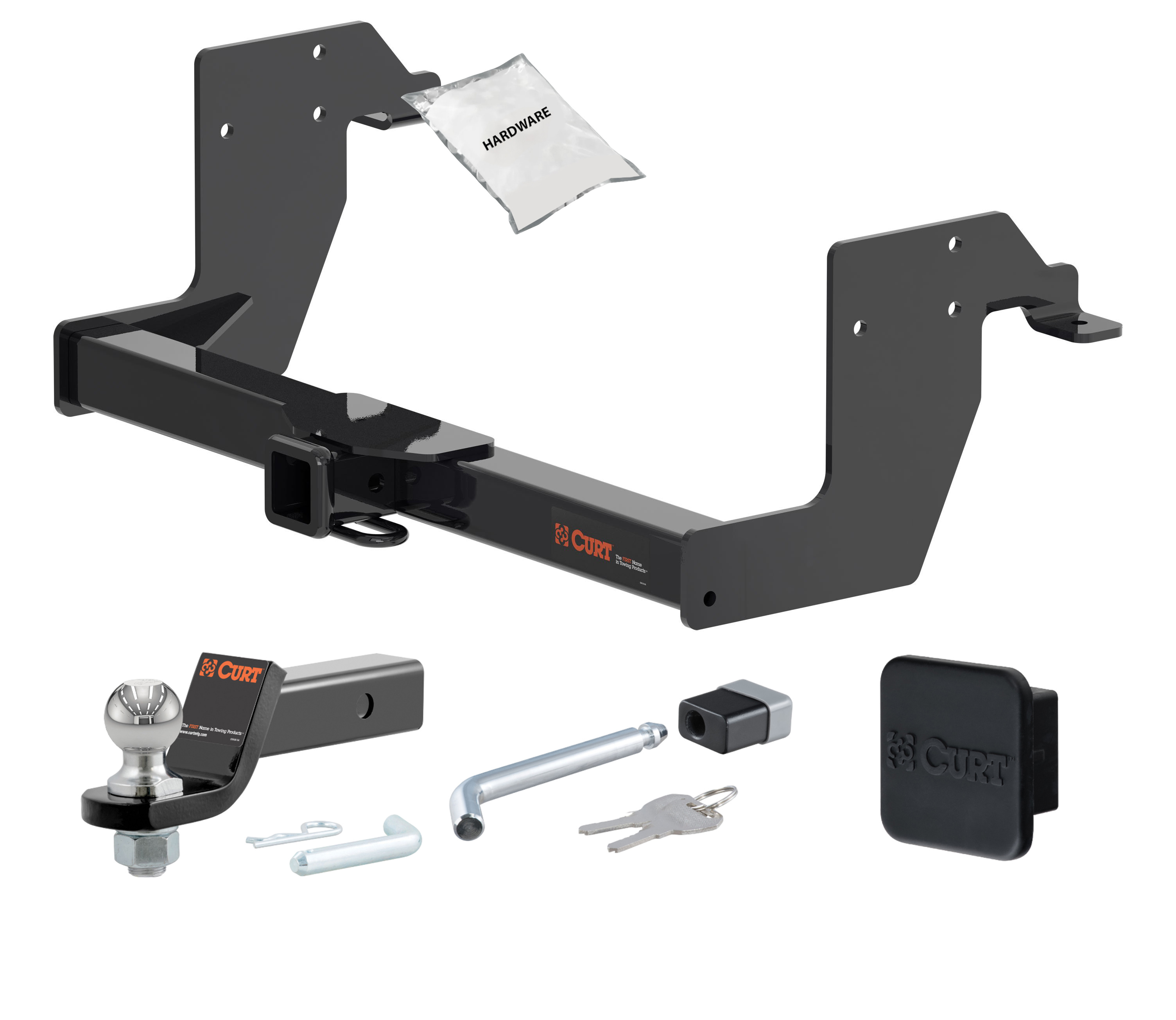 07 - 09 Dodge Sprinter 3500  Standard bumper 2in. CURT Trailer Hitch + Ball Mount + Cover + Lock Kit HWA766 thumbnail 0
