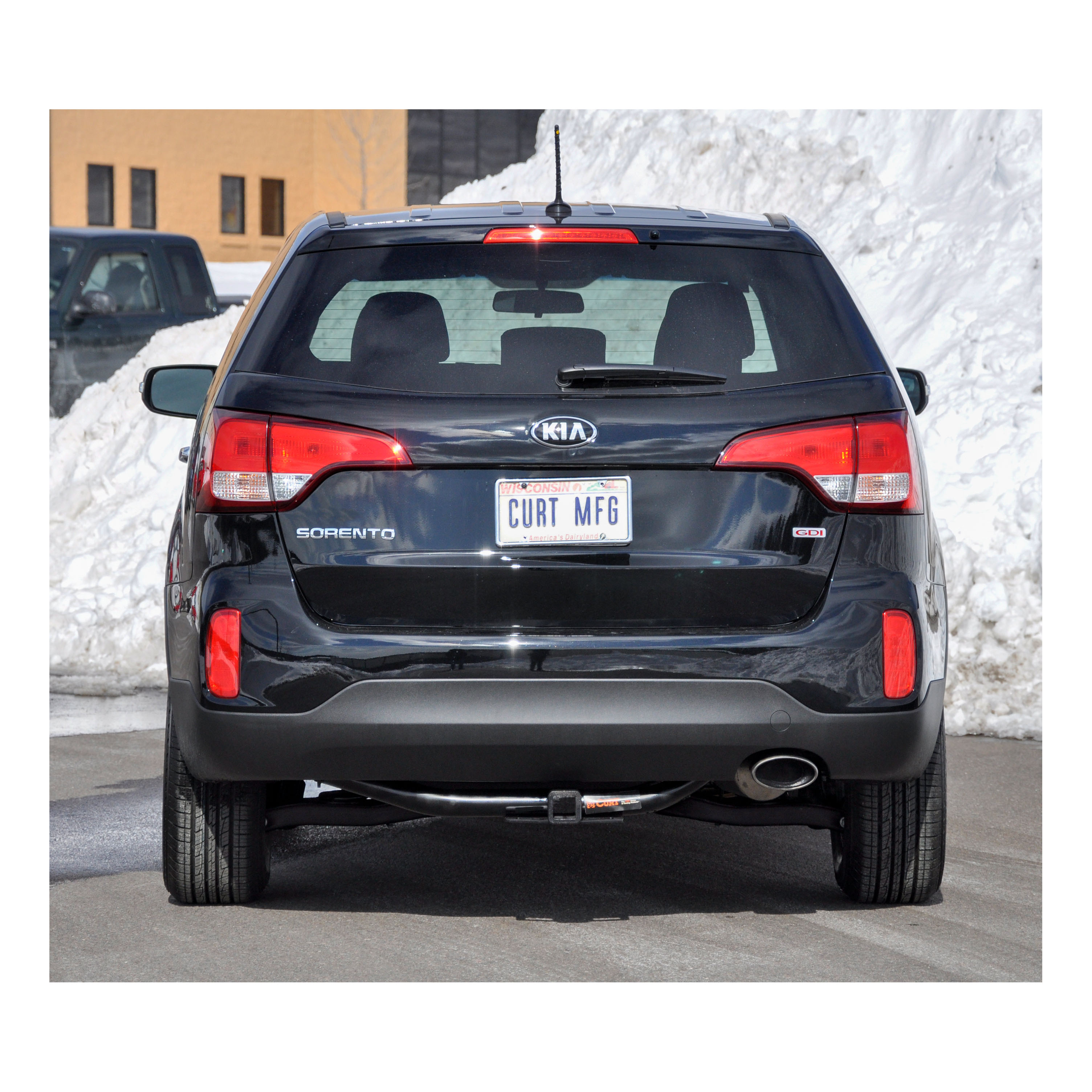 13 - 18 Hyundai Santa Fe Sport 2in. CURT Trailer Hitch + Ball Mount + Cover + Lock Kit HWA1444 thumbnail 7