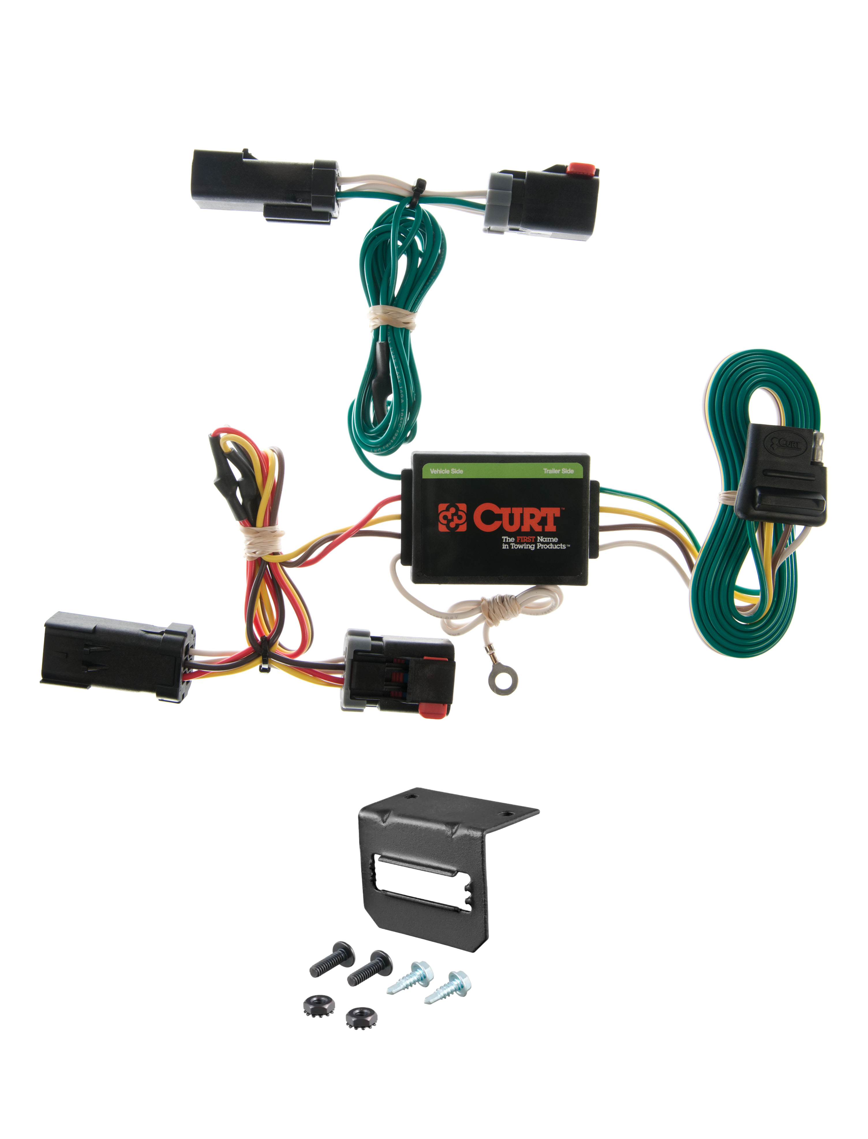 02-07 JEEP Liberty CURT 4-flat Plug and Play Trailer Wiring thumbnail 0