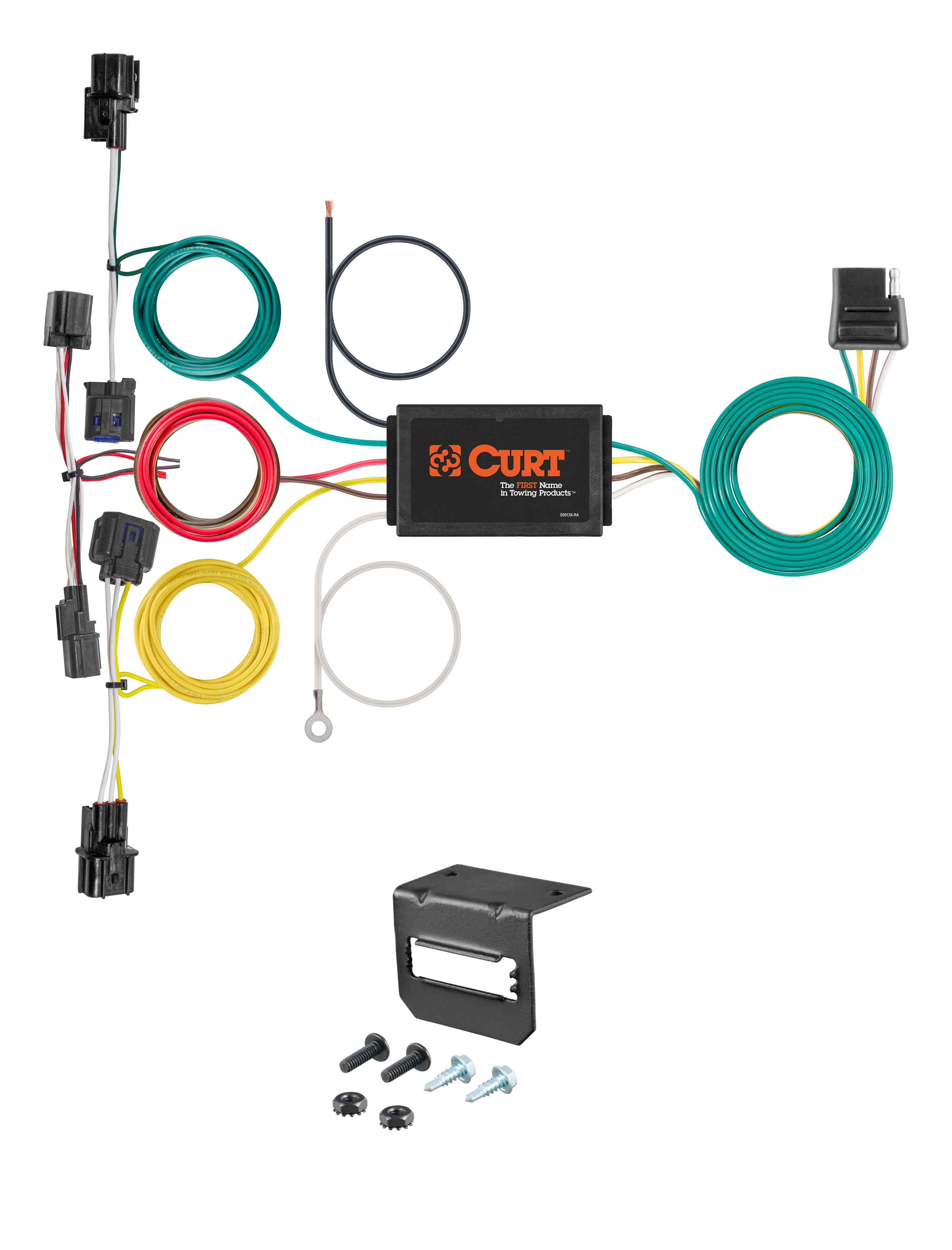 19-24 KIA Forte Sedan, excluding GT CURT 4-flat Plug and Play Trailer Wiring thumbnail 0