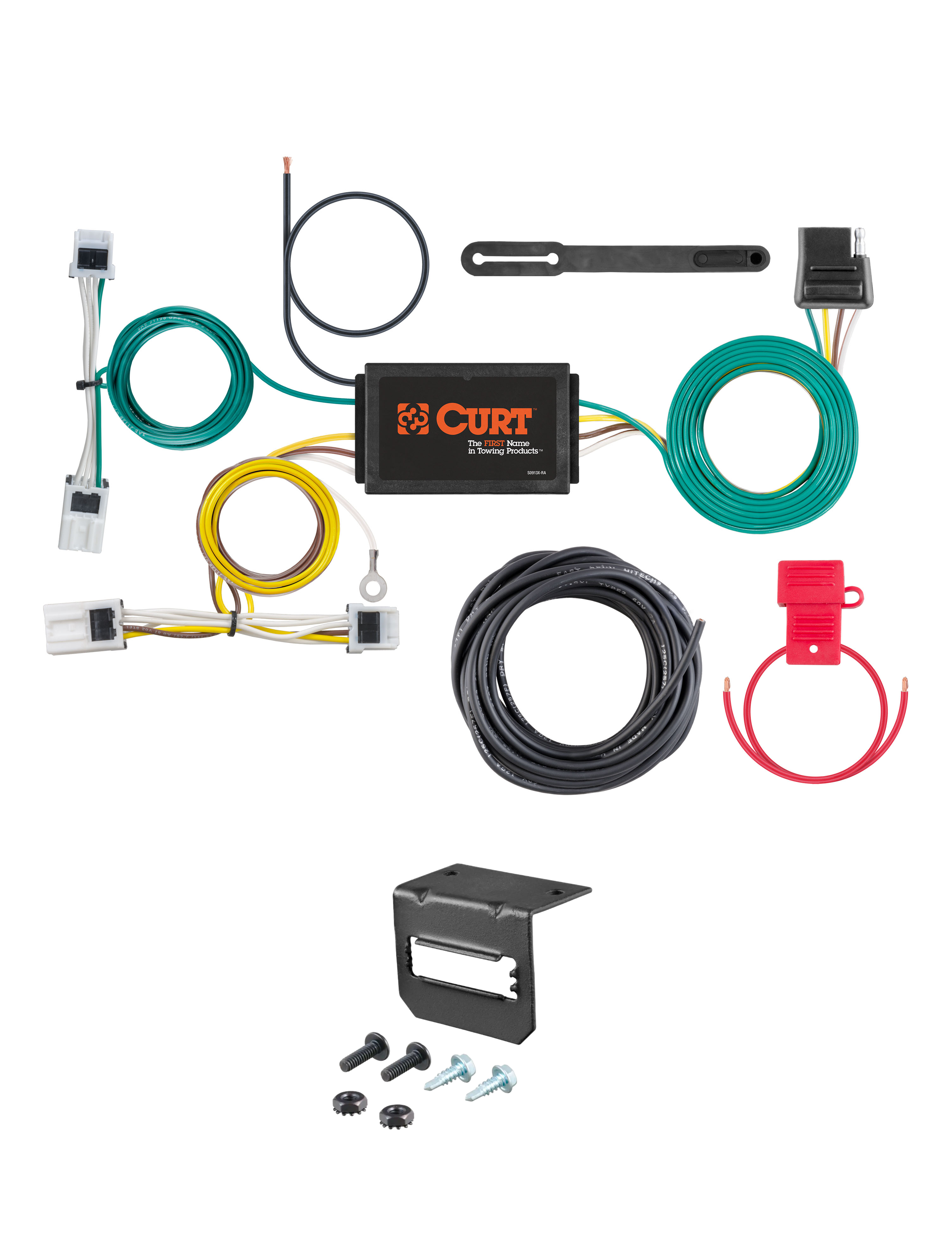 17-19 Infiniti QX30 CURT 4-flat Plug and Play Trailer Wiring thumbnail 0