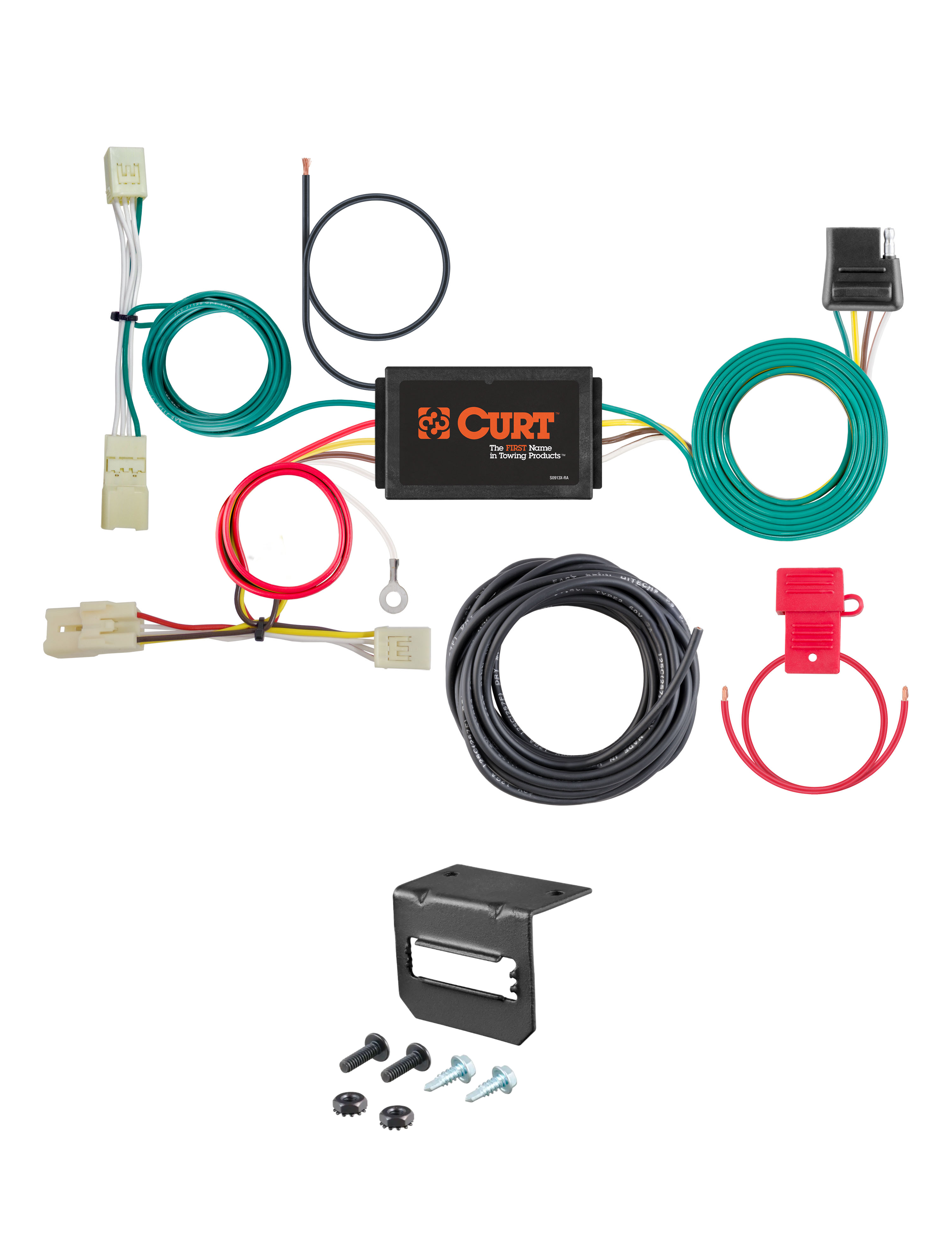 14-18 KIA Forte Sedan CURT 4-flat Plug and Play Trailer Wiring thumbnail 0