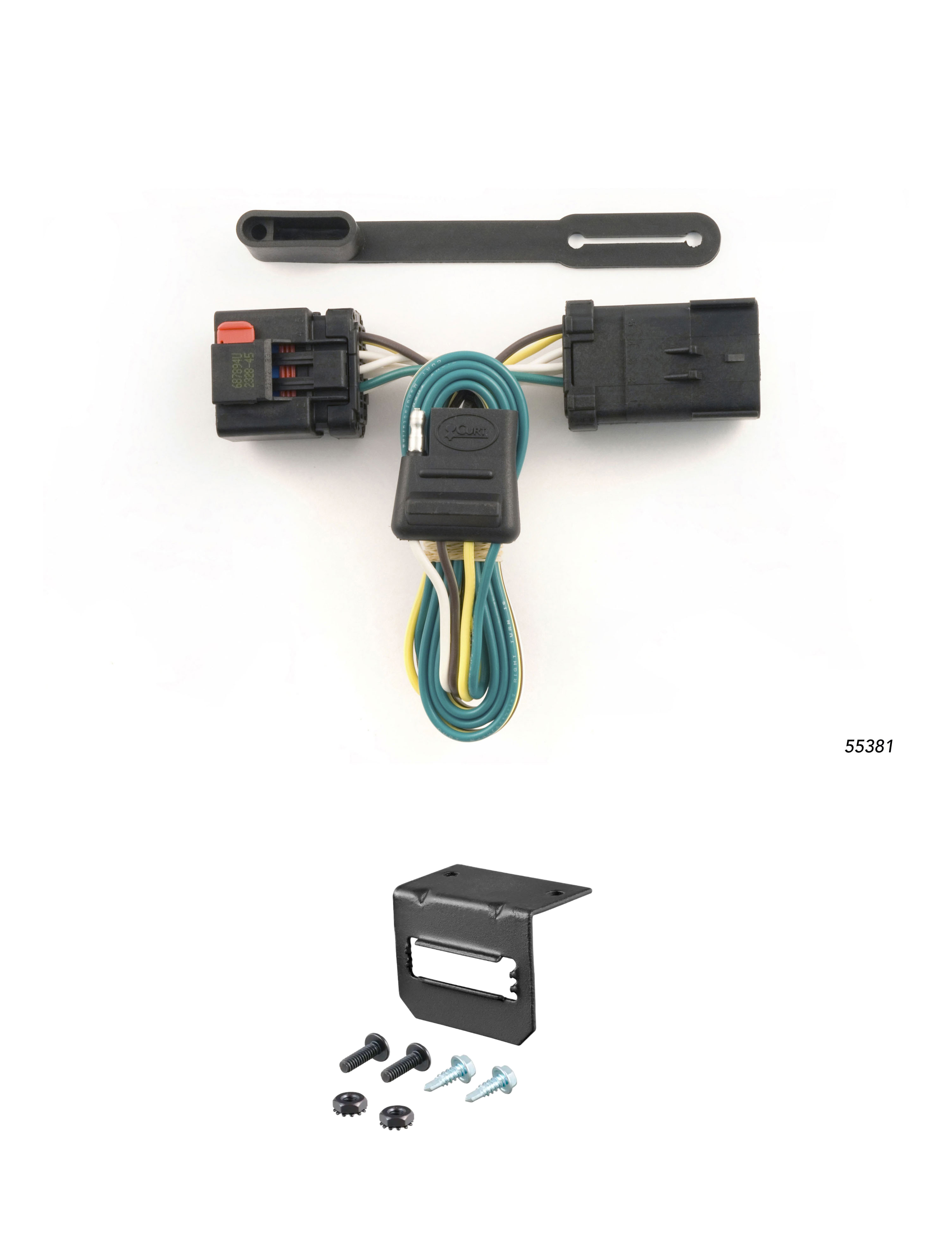 05-08 JEEP Liberty CURT 4-flat Plug and Play Trailer Wiring thumbnail 0