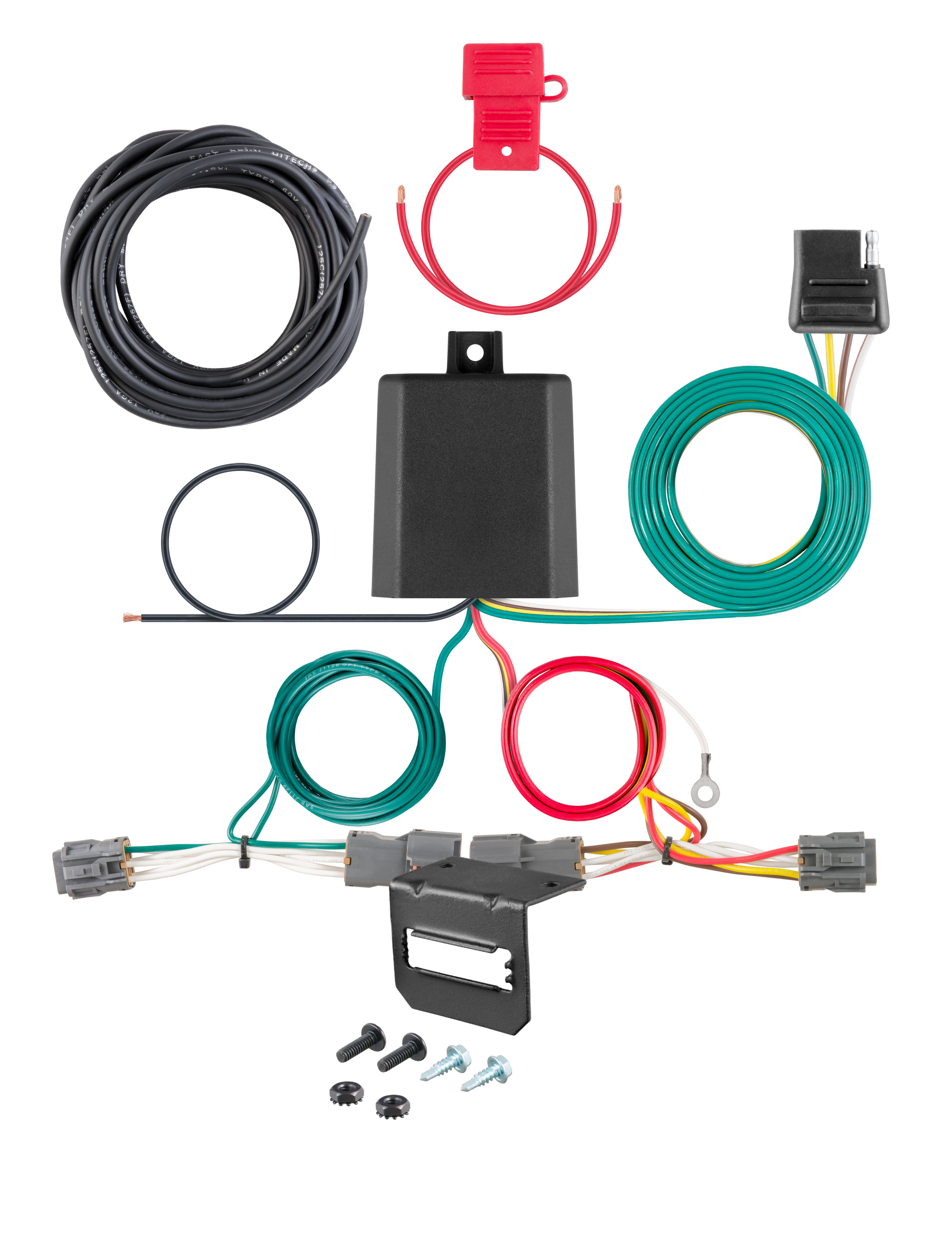 10-18 Hyundai Tucson CURT 4-flat Plug and Play Trailer Wiring thumbnail 0