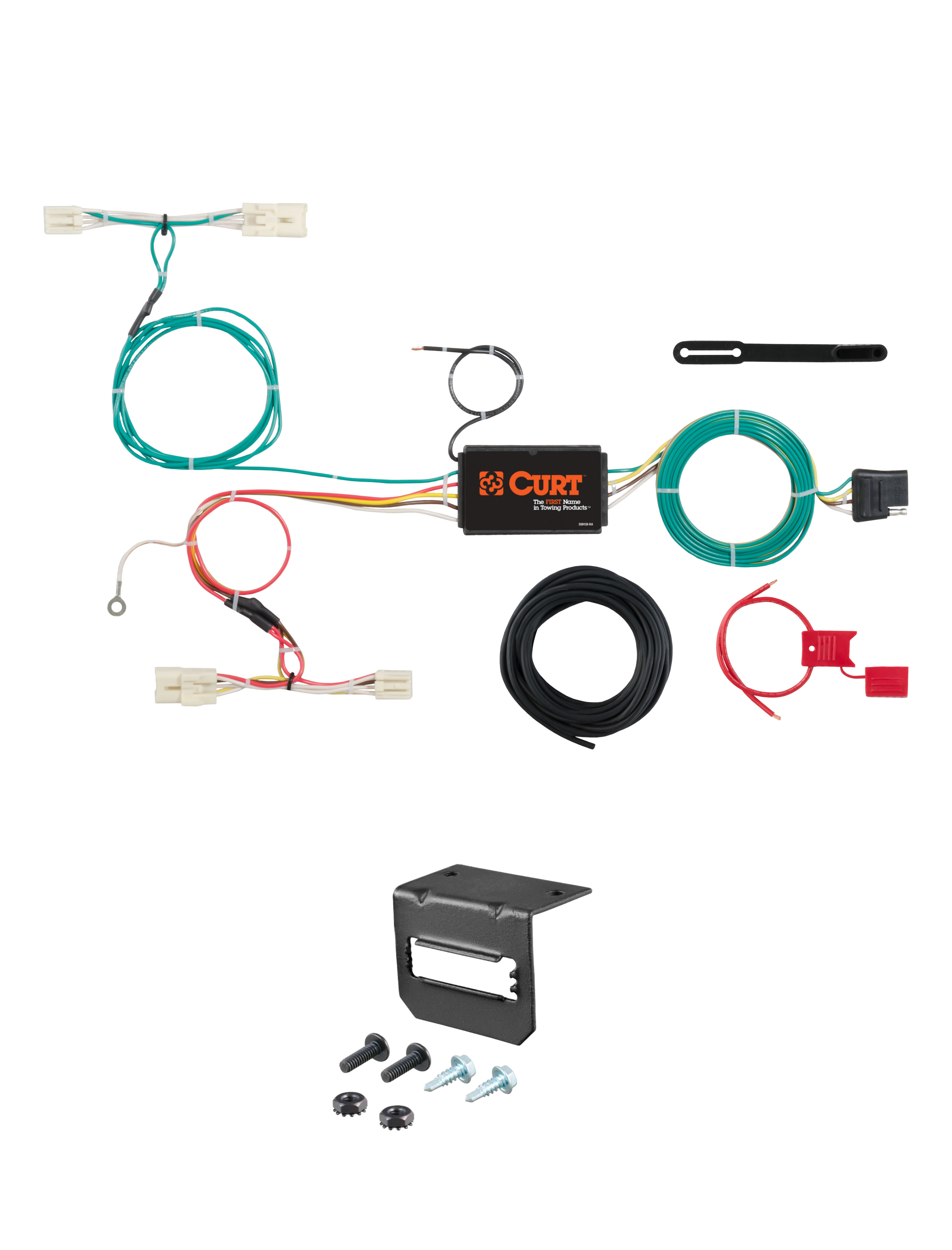 12-16 KIA Rio Hatchback CURT 4-flat Plug and Play Trailer Wiring thumbnail 0