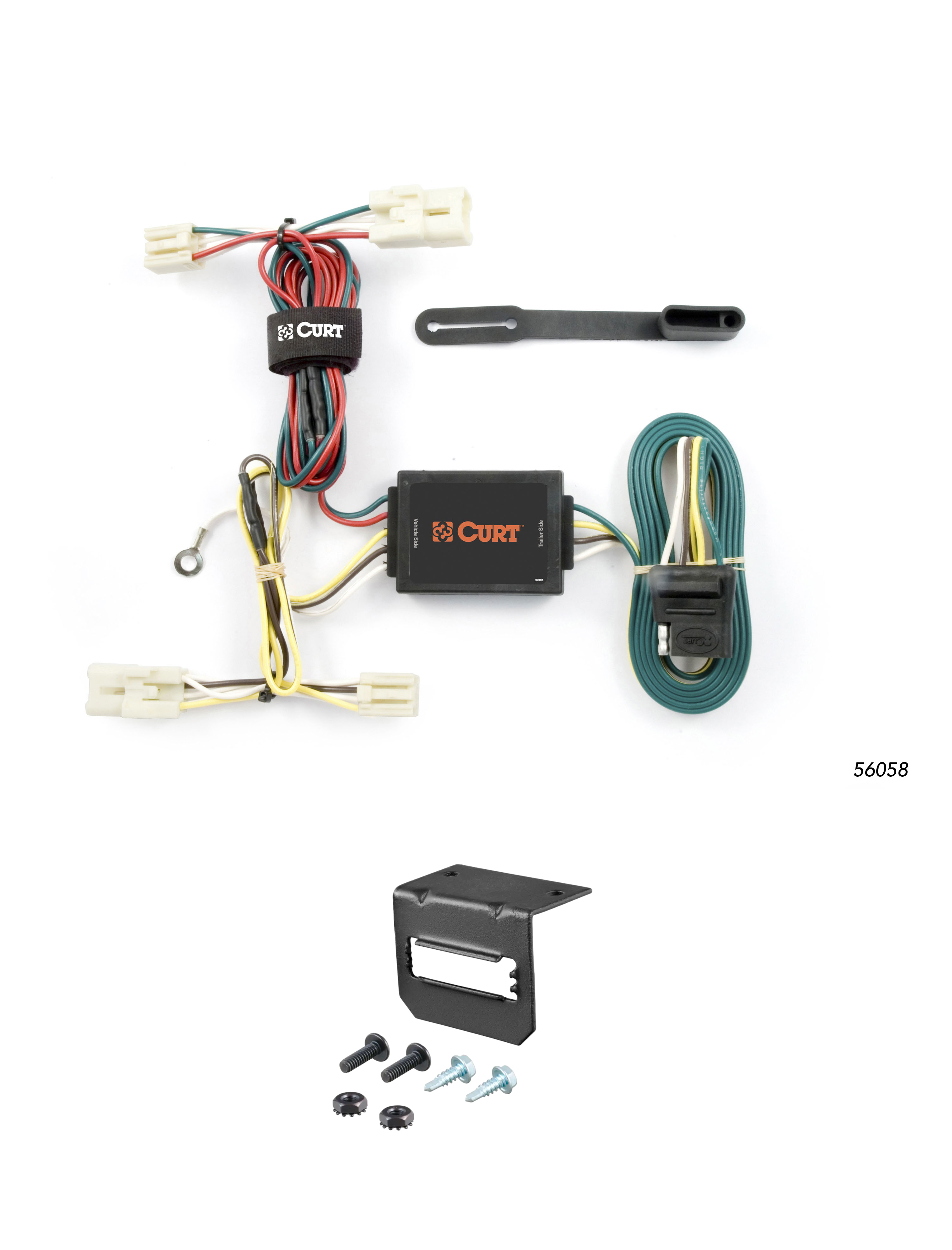 11-15 KIA Optima CURT 4-flat Plug and Play Trailer Wiring thumbnail 0
